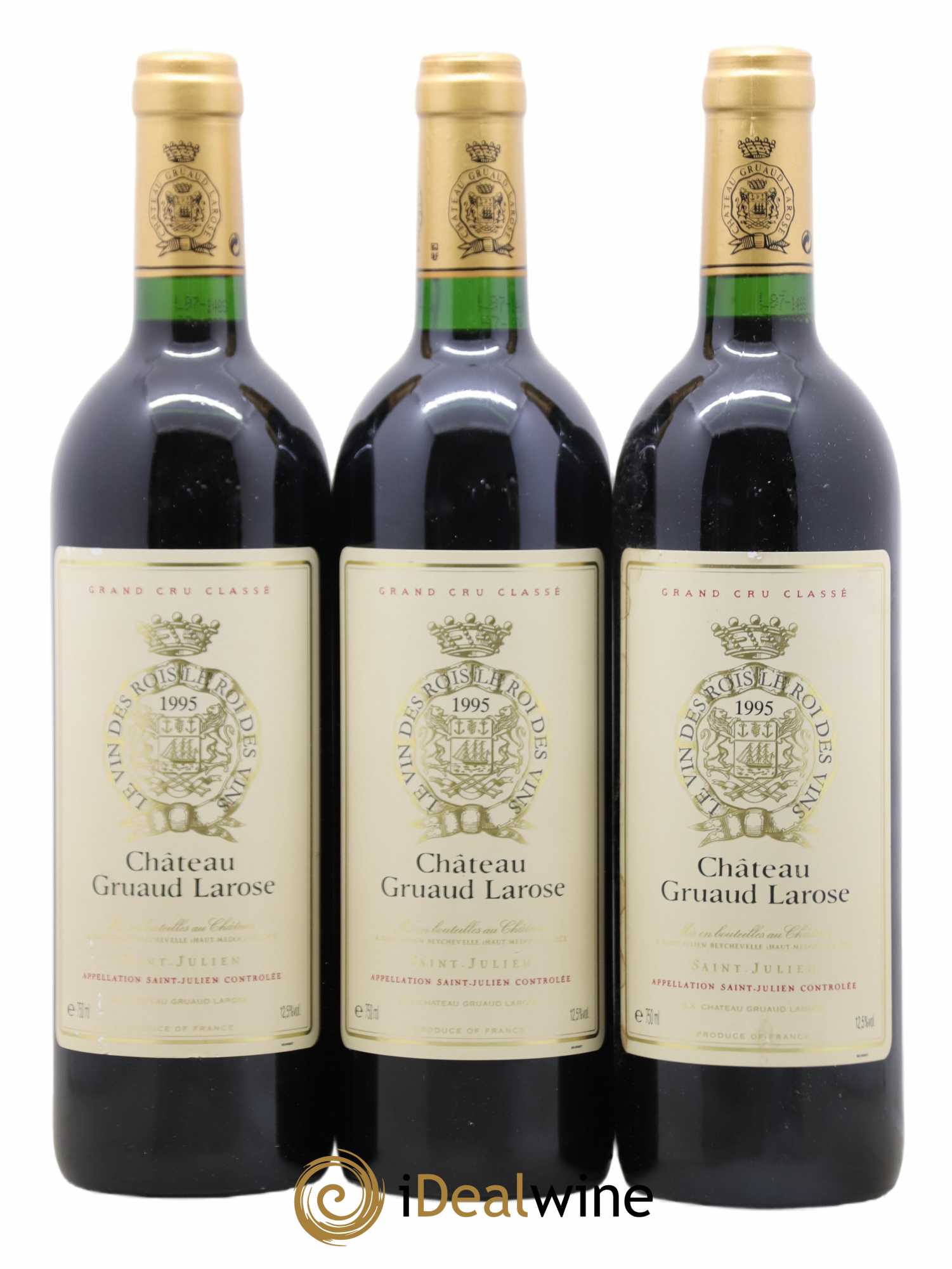 Château Gruaud Larose 2ème Grand Cru Classé 1995 - Lot de 3 bouteilles - 0