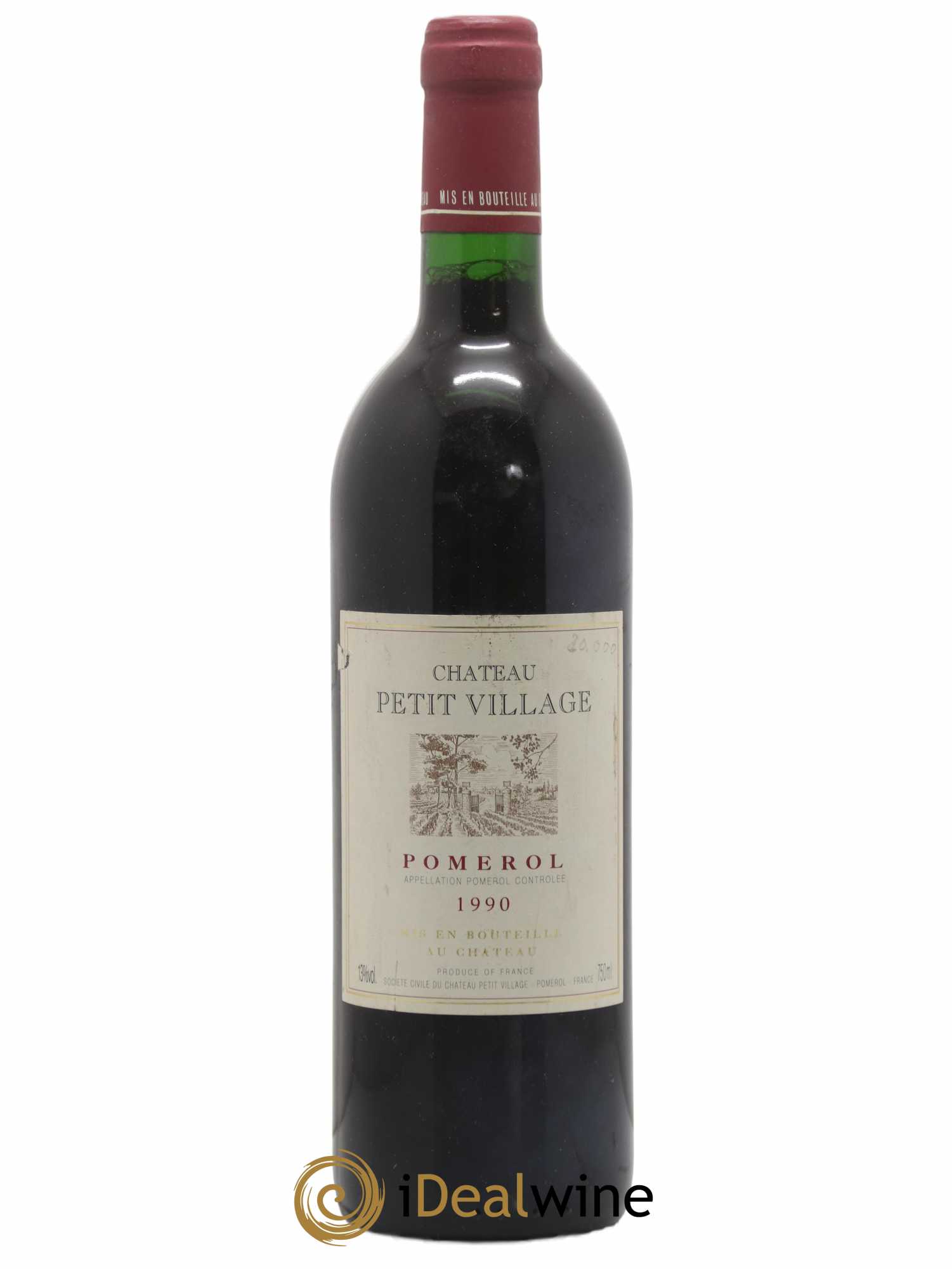 Château Petit Village 1990 - Lot de 1 bouteille - 0