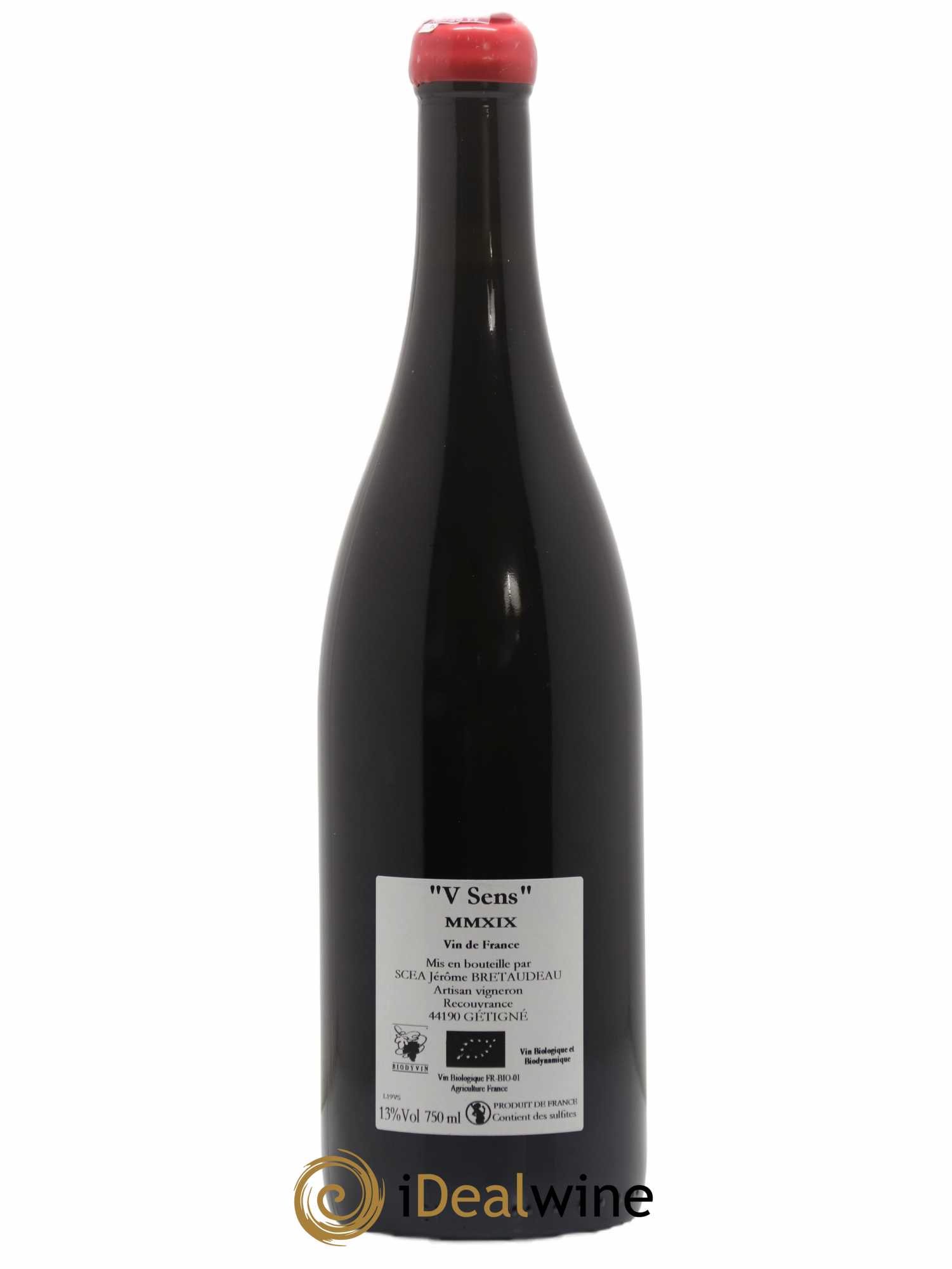Vin de France V Sens Jérôme Bretaudeau - Domaine de Bellevue 2019 - Lot de 1 bouteille - 1