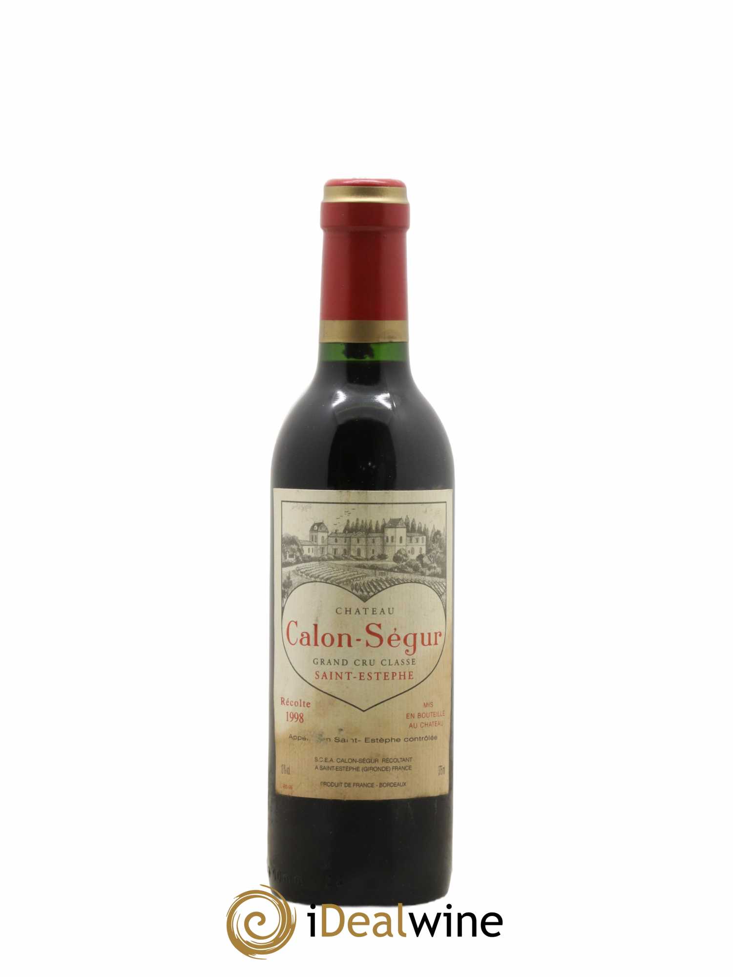 Château Calon Ségur 3ème Grand Cru Classé 1998 - Lot de 1 demi bouteille - 0