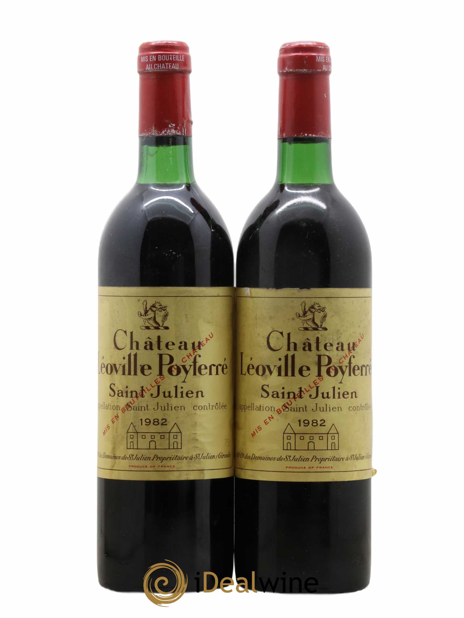 Château Léoville Poyferré 2ème Grand Cru Classé 1982 - Lot de 2 bouteilles - 0