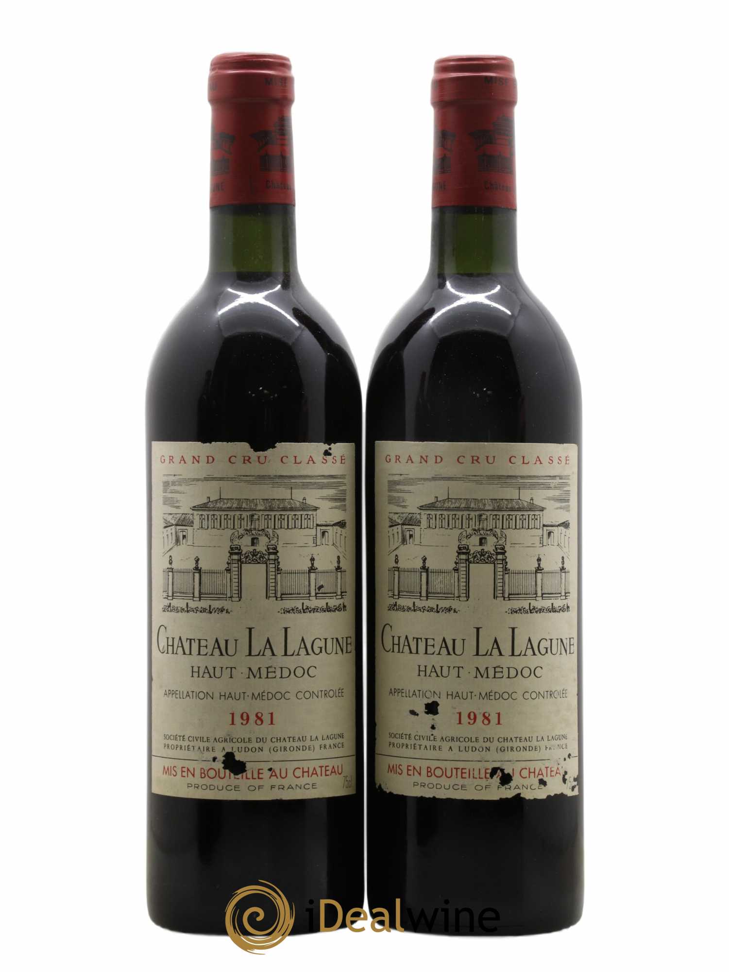 Château la Lagune 3ème Grand Cru Classé 1981 - Lot de 2 bouteilles - 0