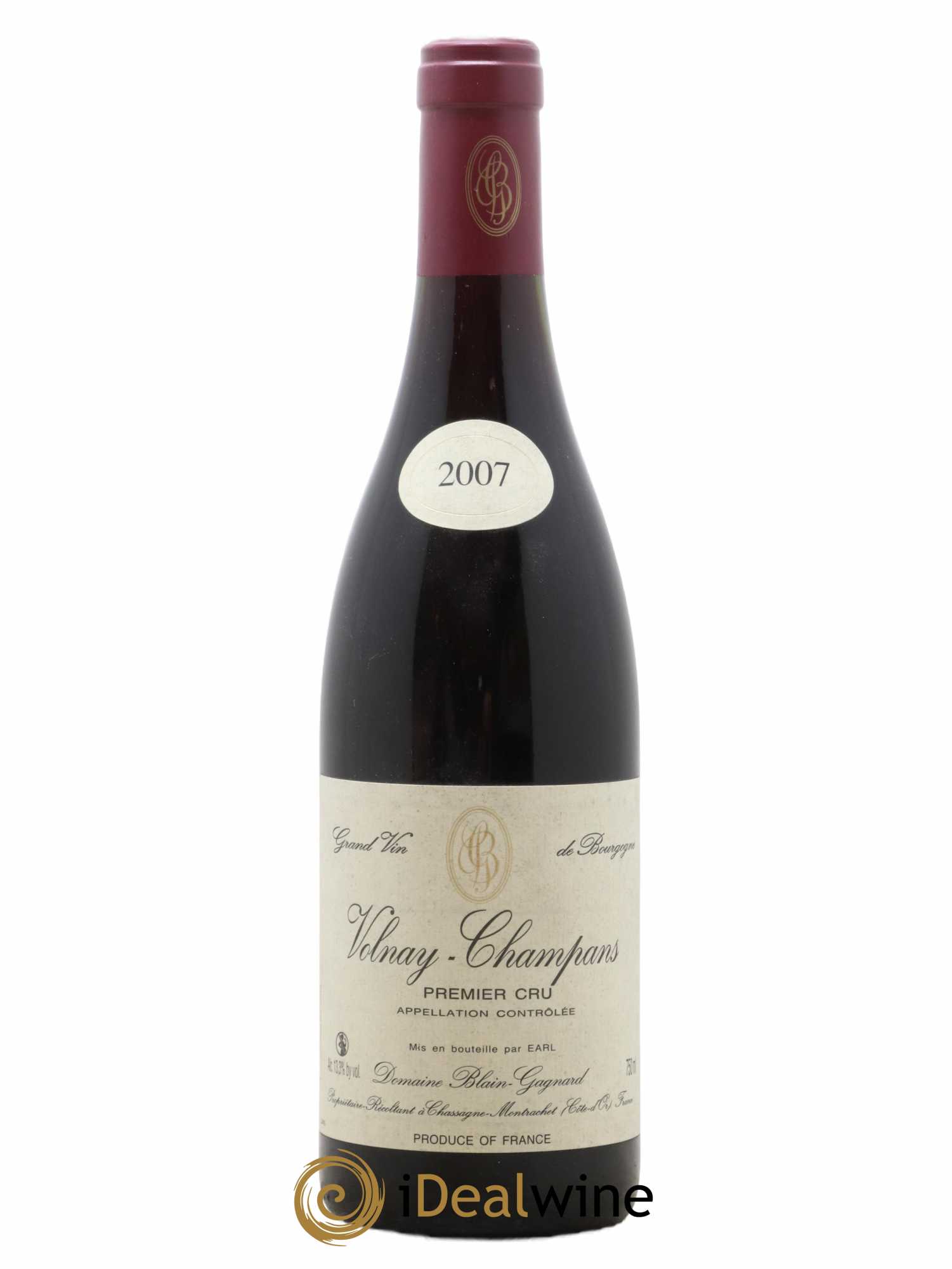 Volnay 1er Cru Champans Blain-Gagnard (Domaine) 2007 - Lot de 1 bouteille - 0