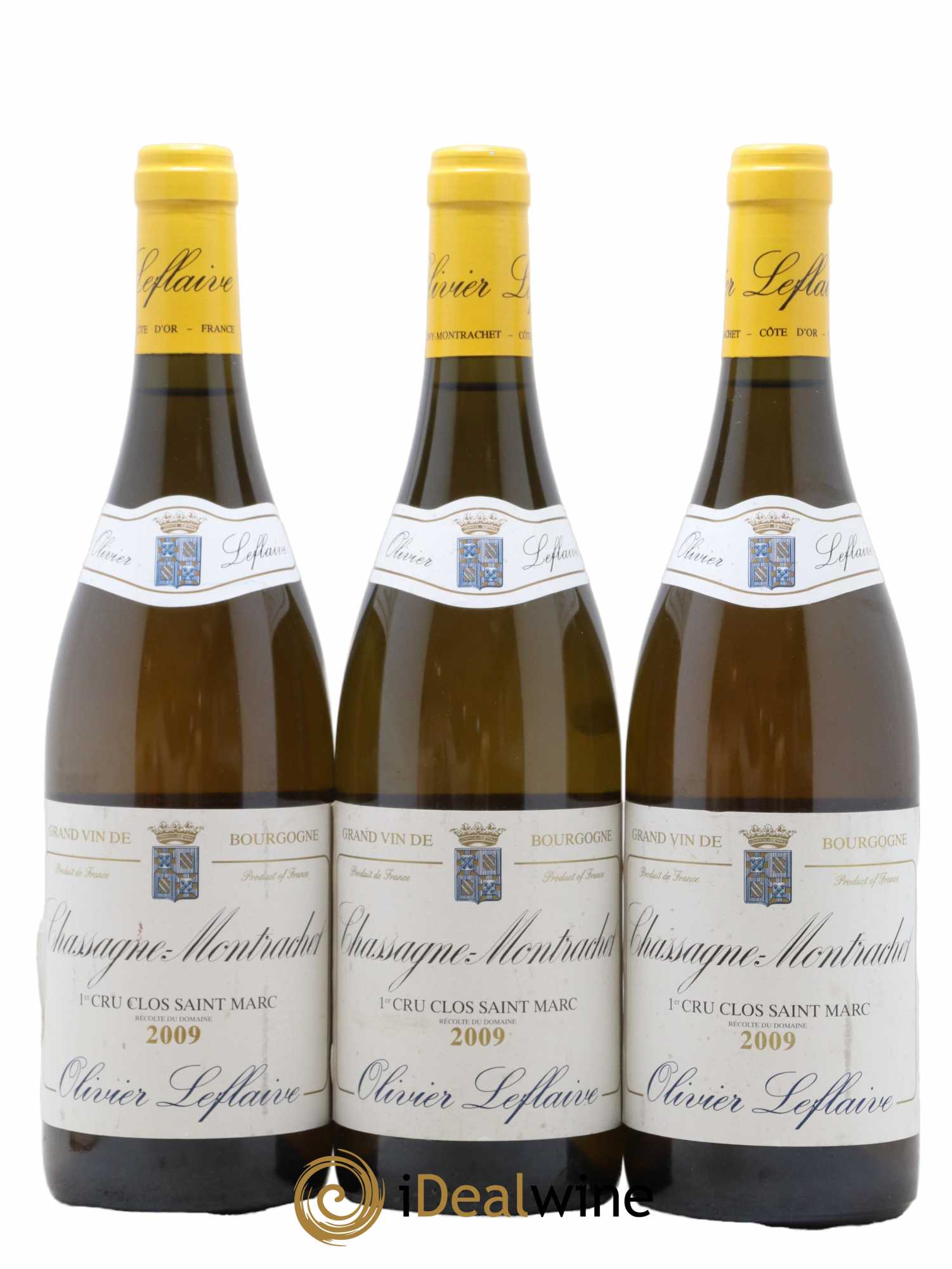 Chassagne-Montrachet 1er Cru Clos Saint Marc Olivier Leflaive 2009 - Lot de 3 bouteilles - 0