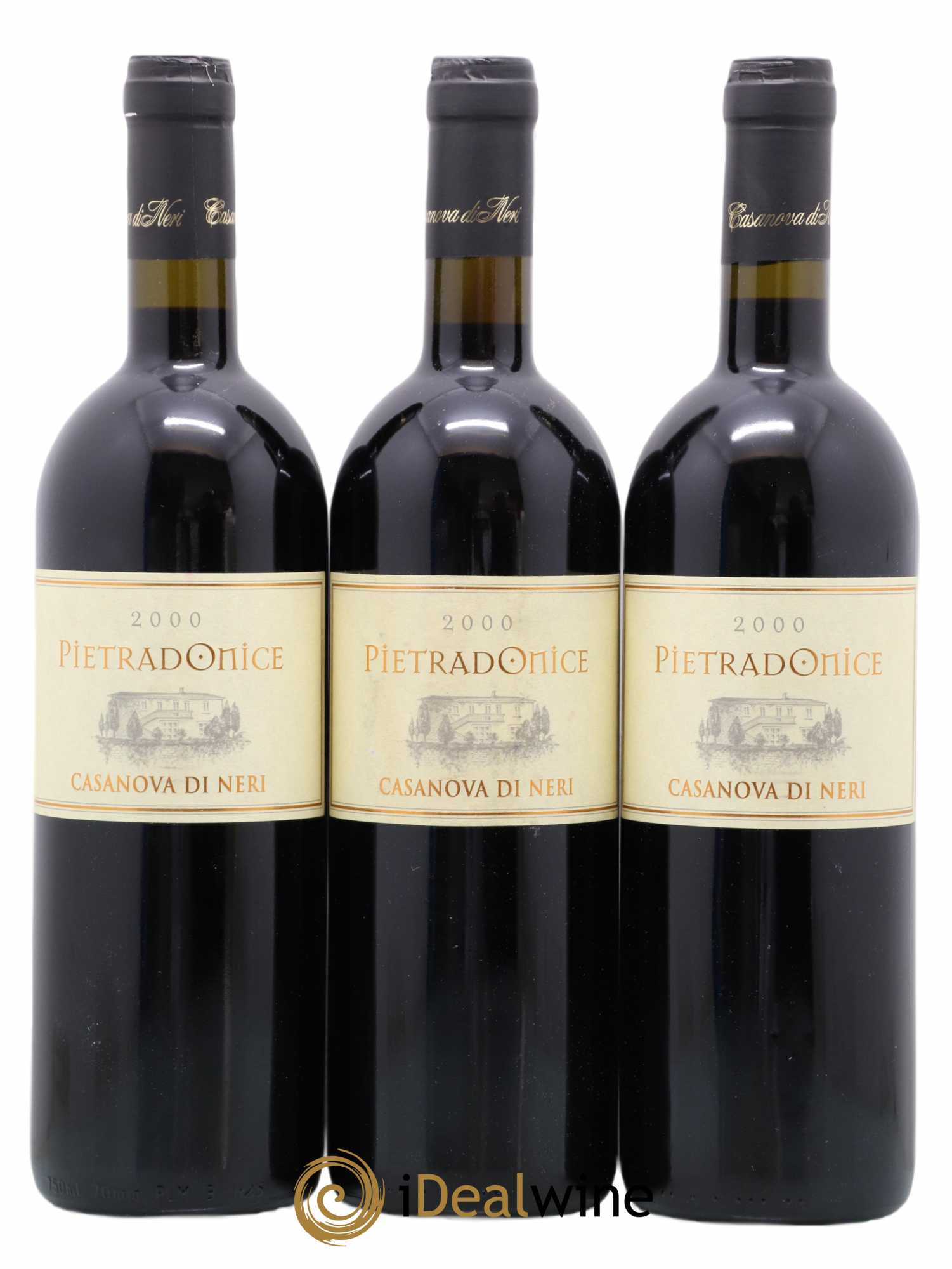 Toscana IGT Sant'Antimo DOC Pietradonice Casanova di neri 2000 - Lot de 3 bouteilles - 0