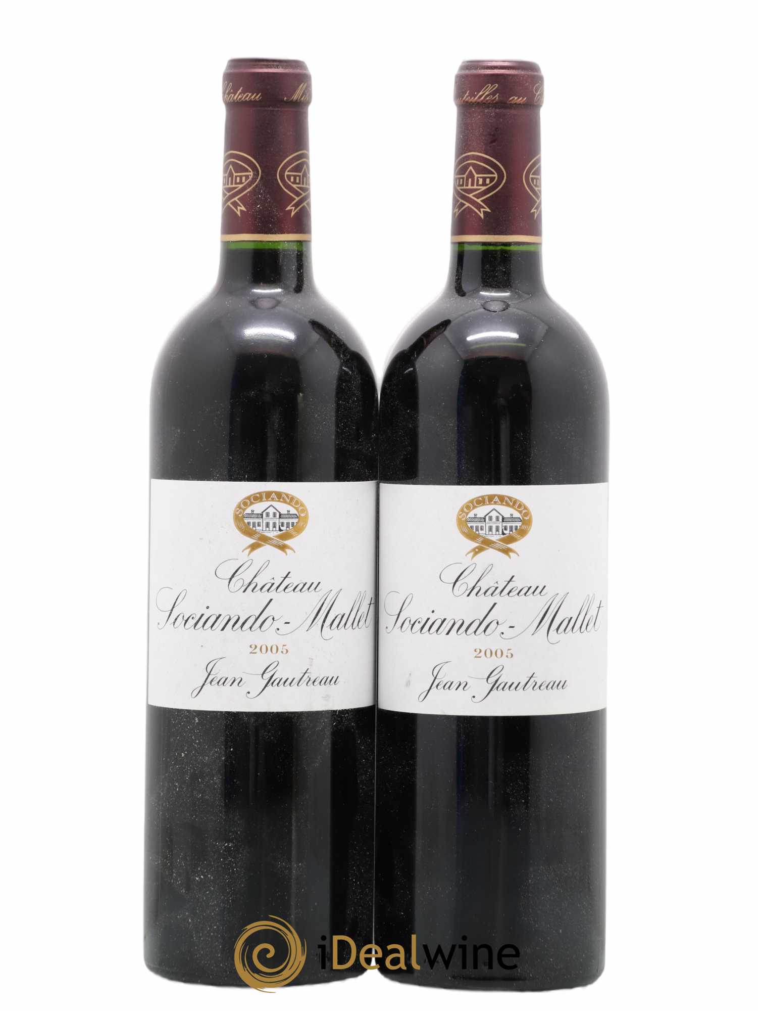 Château Sociando Mallet 2005 - Lot de 2 bouteilles - 0