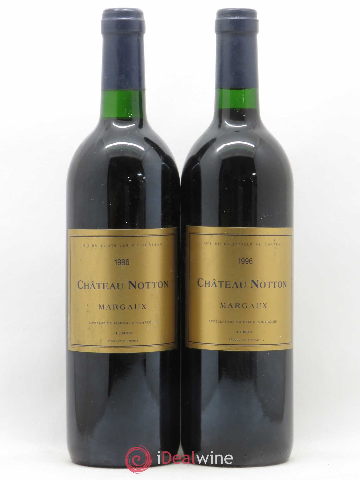 Château Notton 1996 - Lot de 2 bouteilles - 0