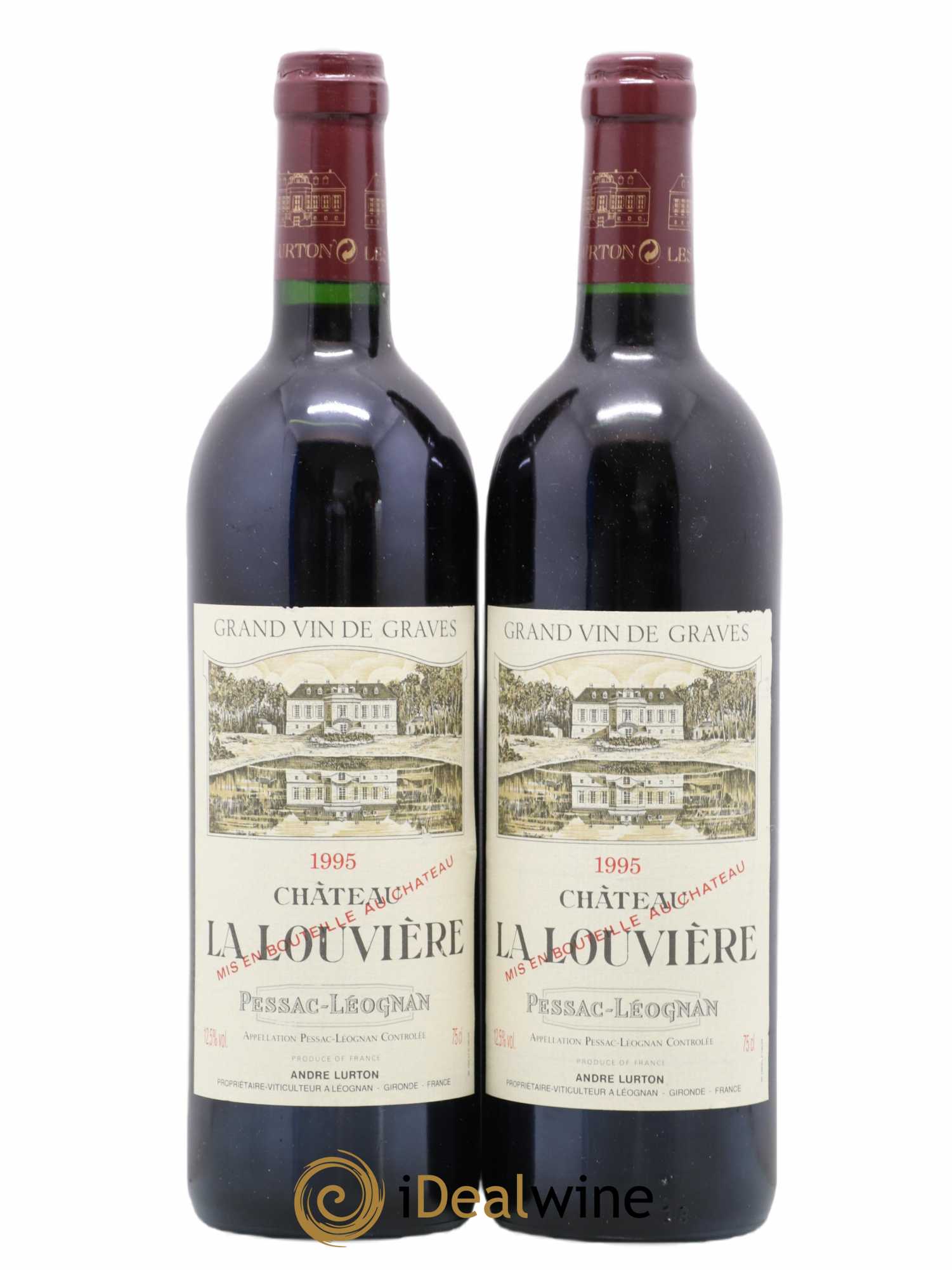 Château la Louvière 1995 - Lot de 2 bouteilles - 0