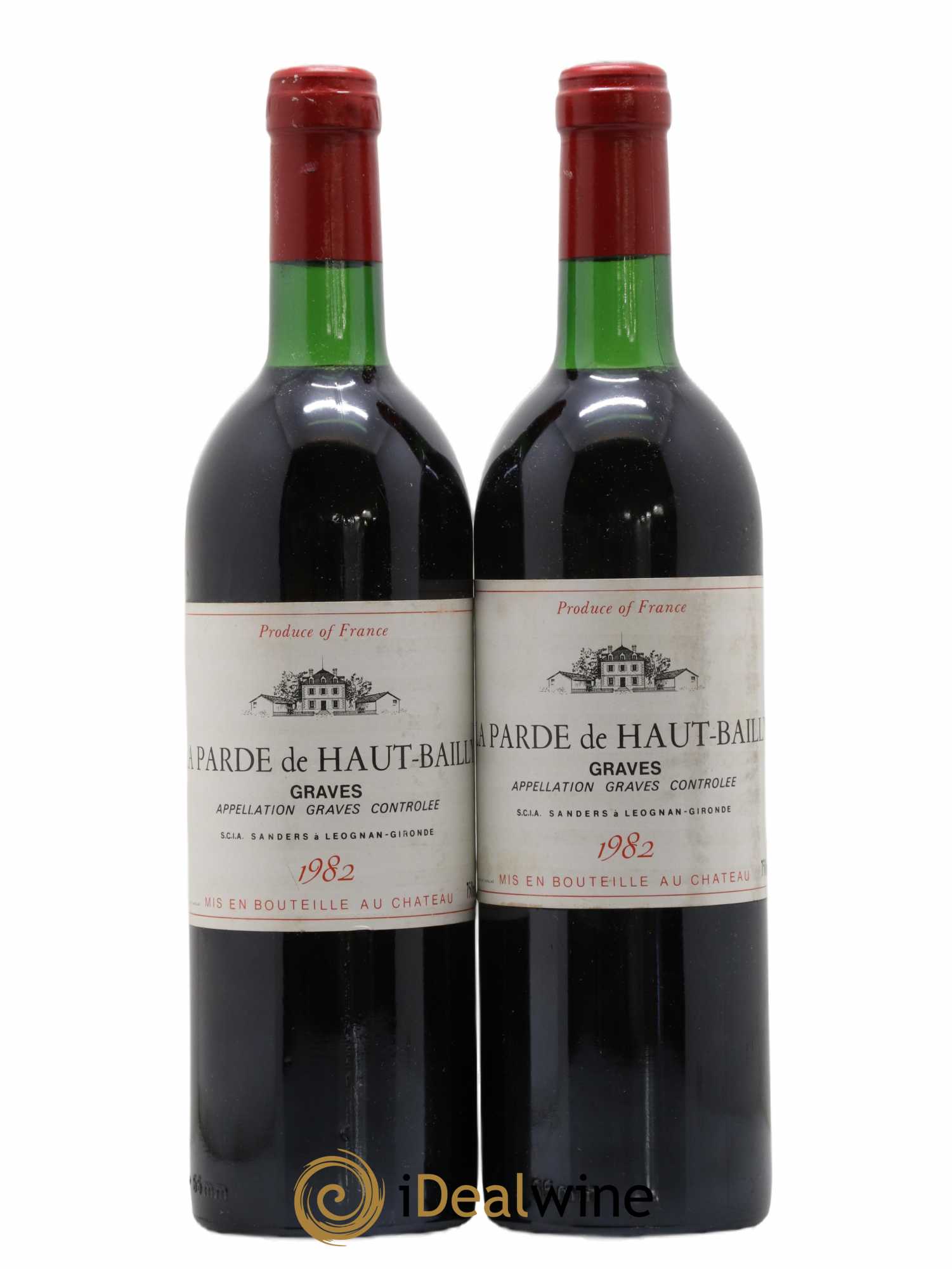 Haut Bailly II (Anciennement La Parde de Haut-Bailly) Second Vin 1982 - Lot de 2 bouteilles - 0