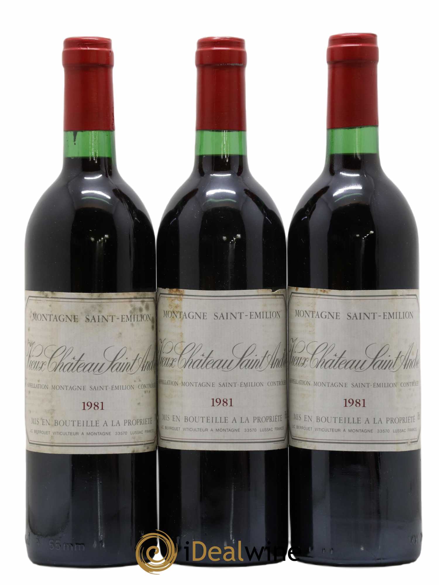 Vieux Château Saint-André 1981 - Lot de 3 bouteilles - 0