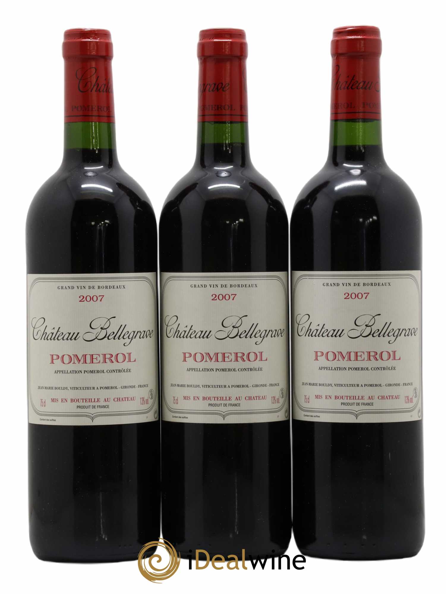 Château Bellegrave 2007 - Lot de 3 bouteilles - 0