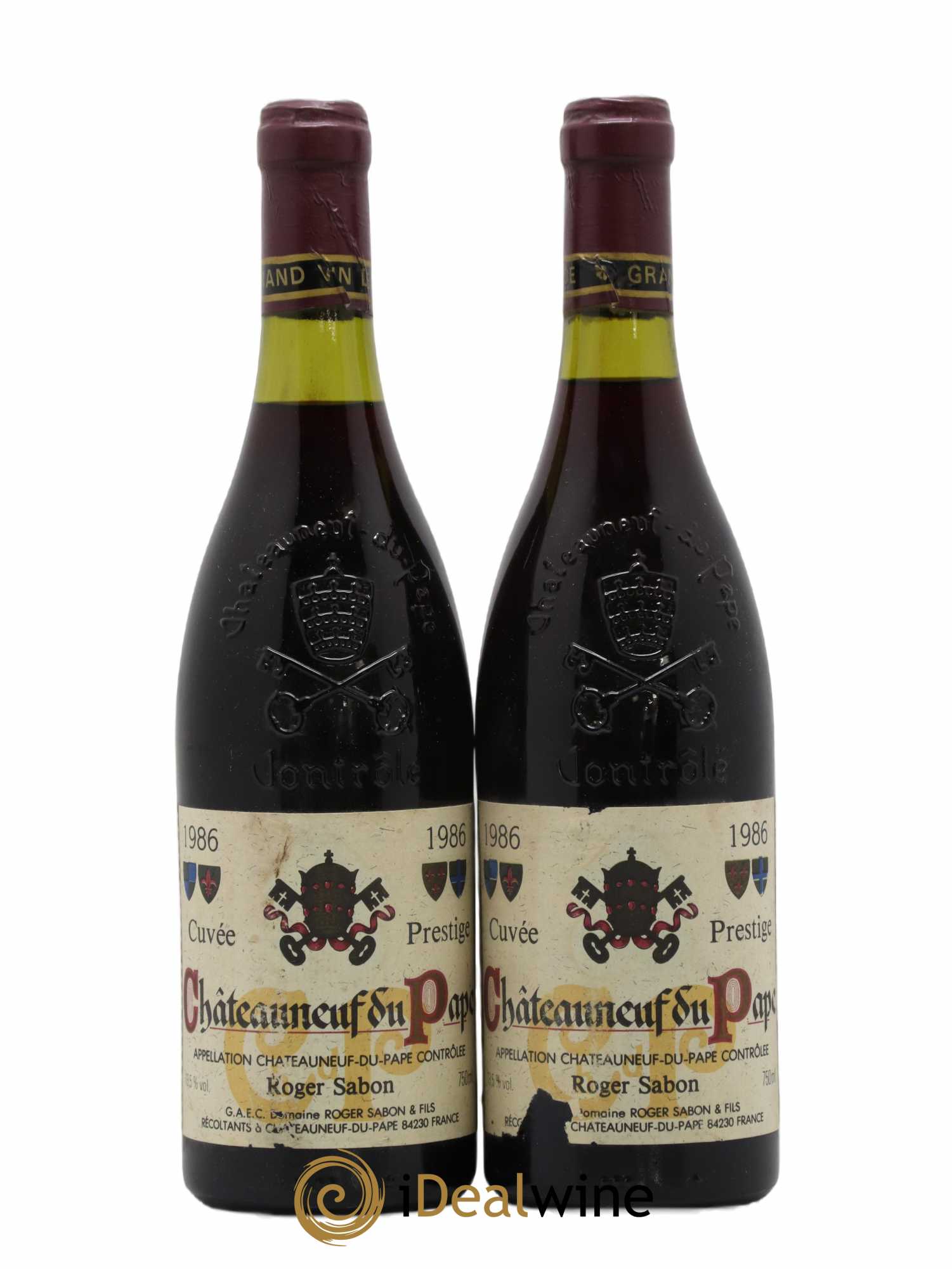 Châteauneuf-du-Pape Cuvée Prestige Roger Sabon (Domaine) 1986 - Lot de 2 bouteilles - 0