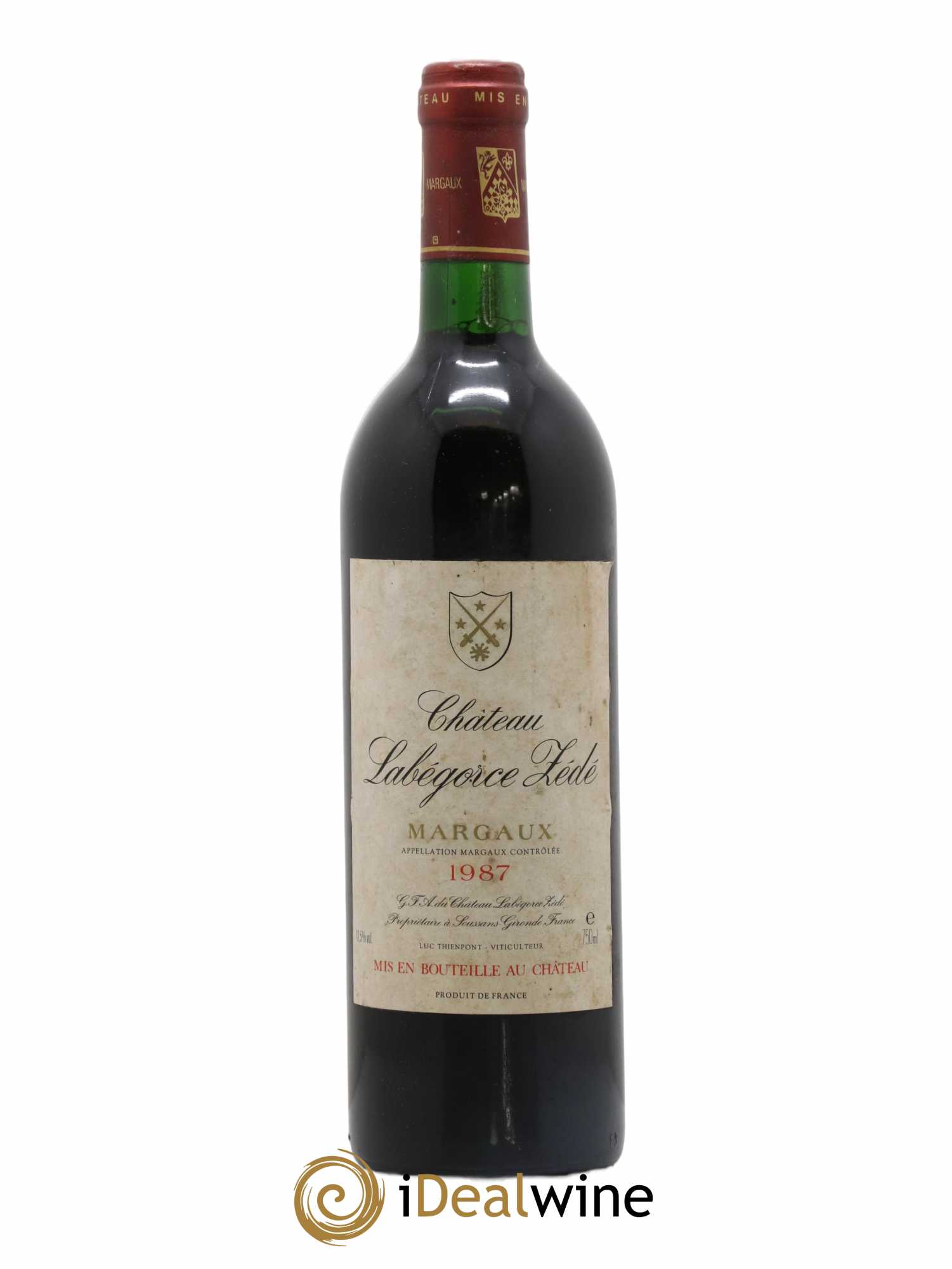 Château Labegorce Zédé Cru Bourgeois 1987 - Lot de 1 bouteille - 0