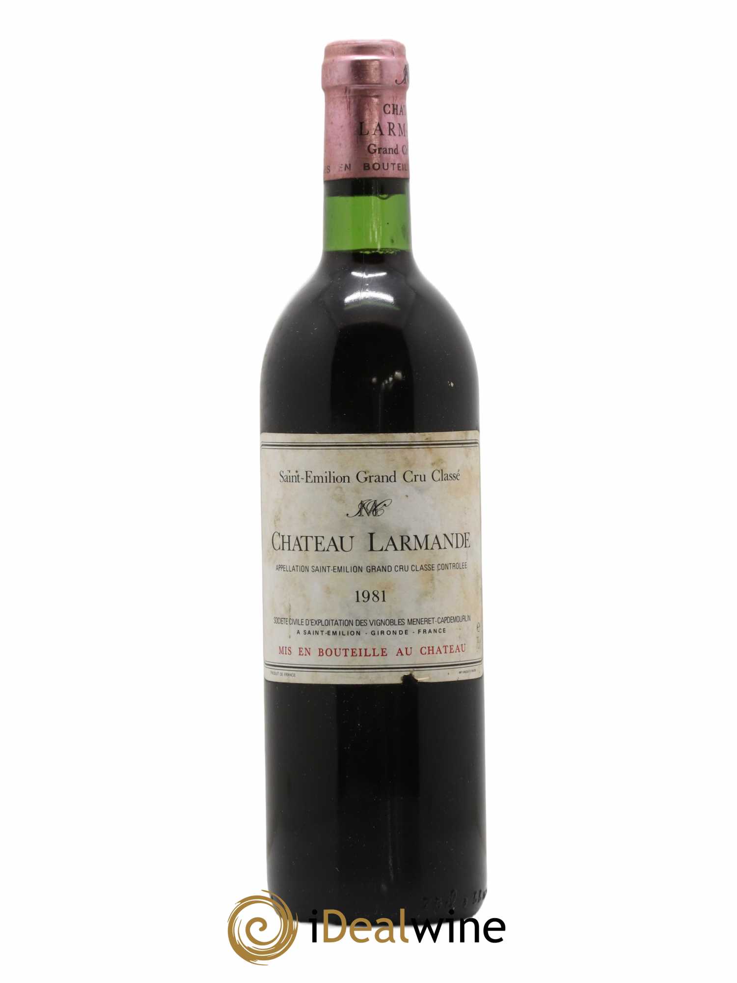 Château Larmande Grand Cru Classé 1981 - Lot de 1 bouteille - 0