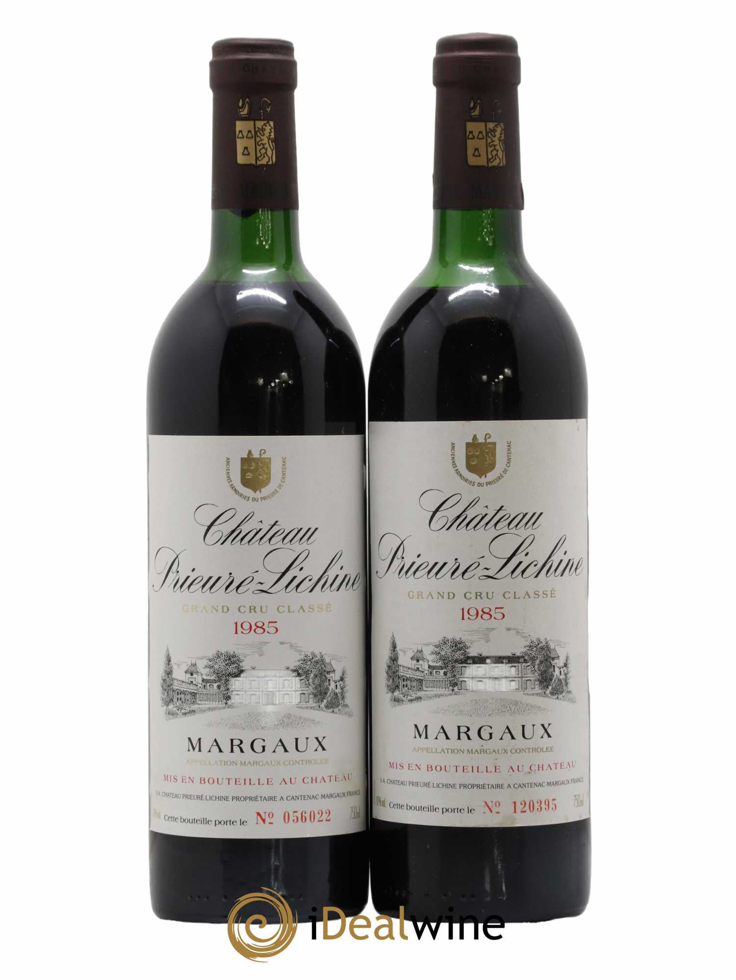 Château Prieuré Lichine 4ème Grand Cru Classé 1985 - Lot de 2 bouteilles - 0