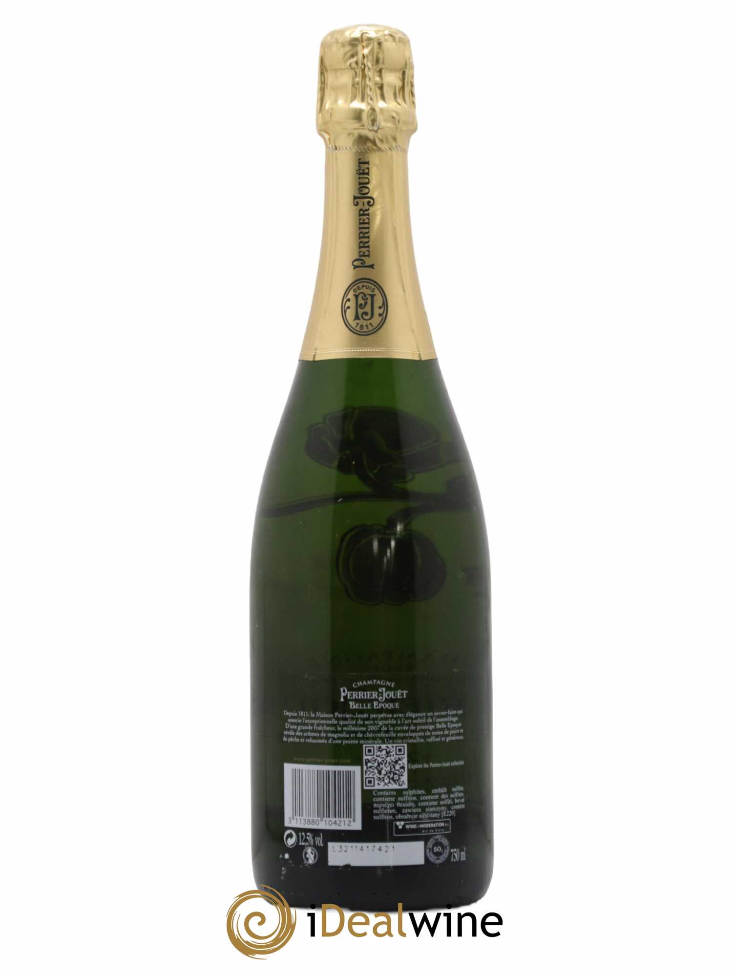 Cuvée Belle Epoque Brut Perrier-Jouët 2007 - Lot de 1 bouteille - 1