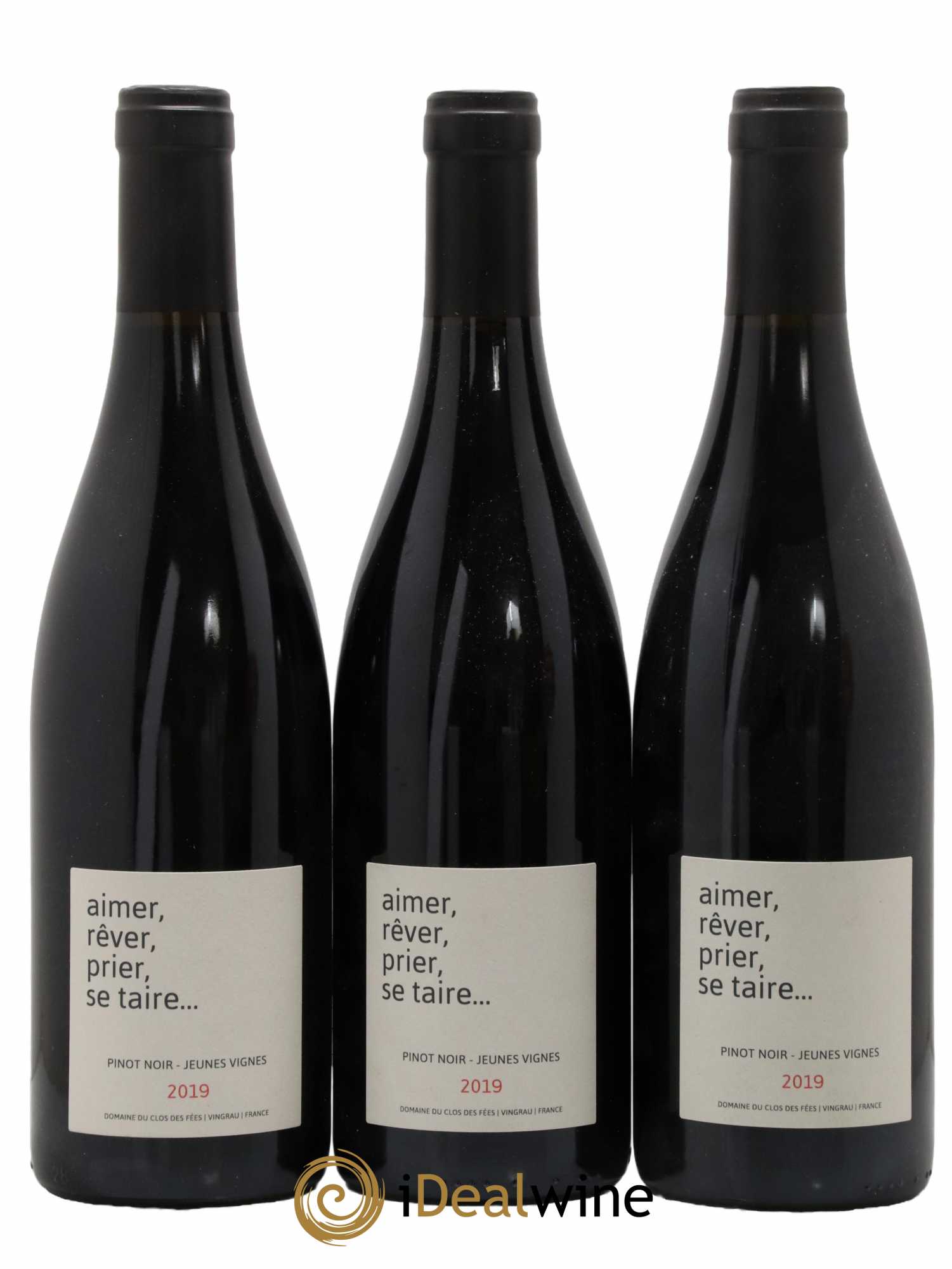 Côtes Catalanes Clos des Fées Aimer Rêver Prier Se taire Hervé Bizeul 2019 - Lot de 3 bouteilles - 0
