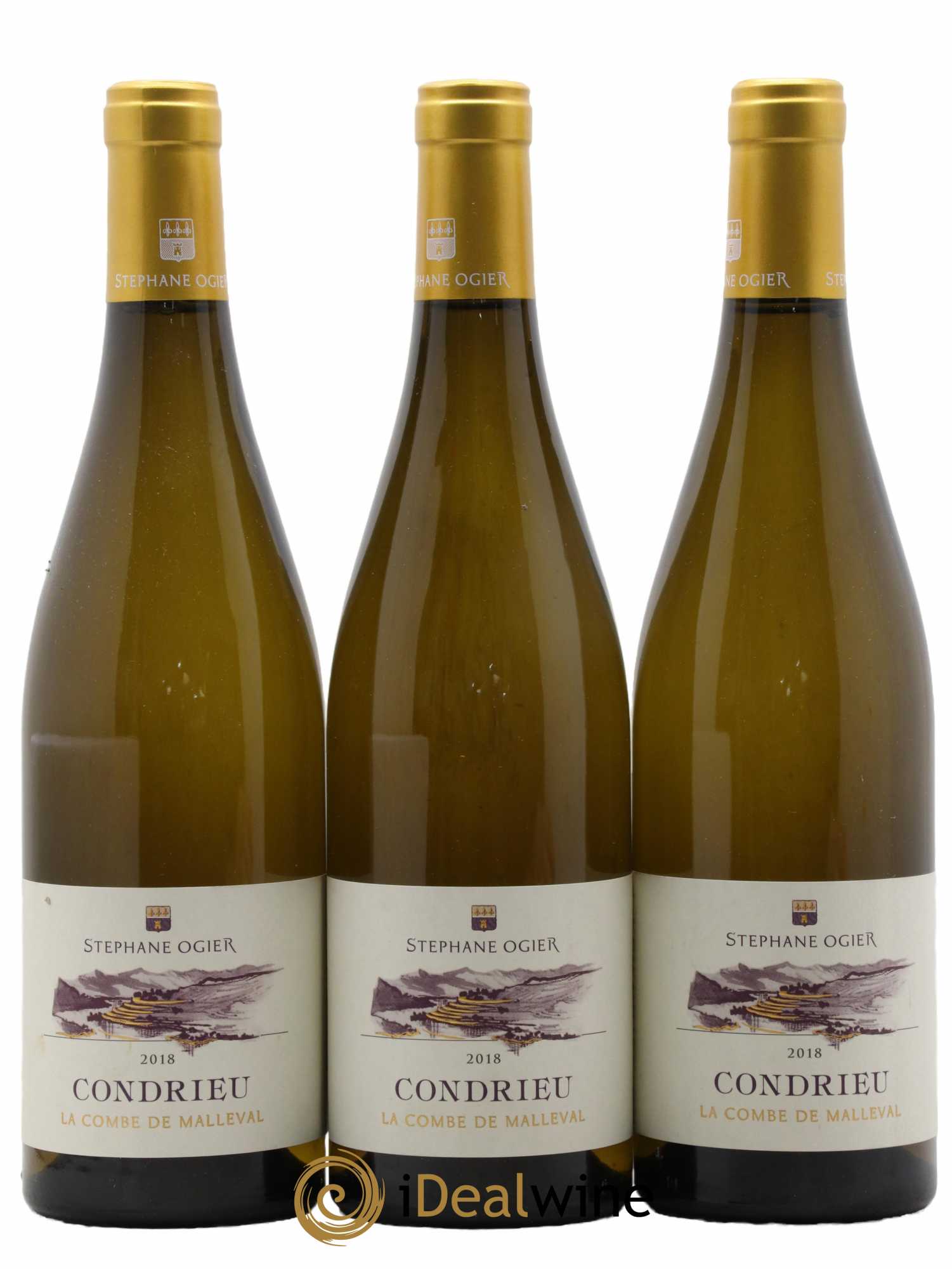 Condrieu La Combe de Malleval Stéphane Ogier 2018 - Lot de 3 bouteilles - 0