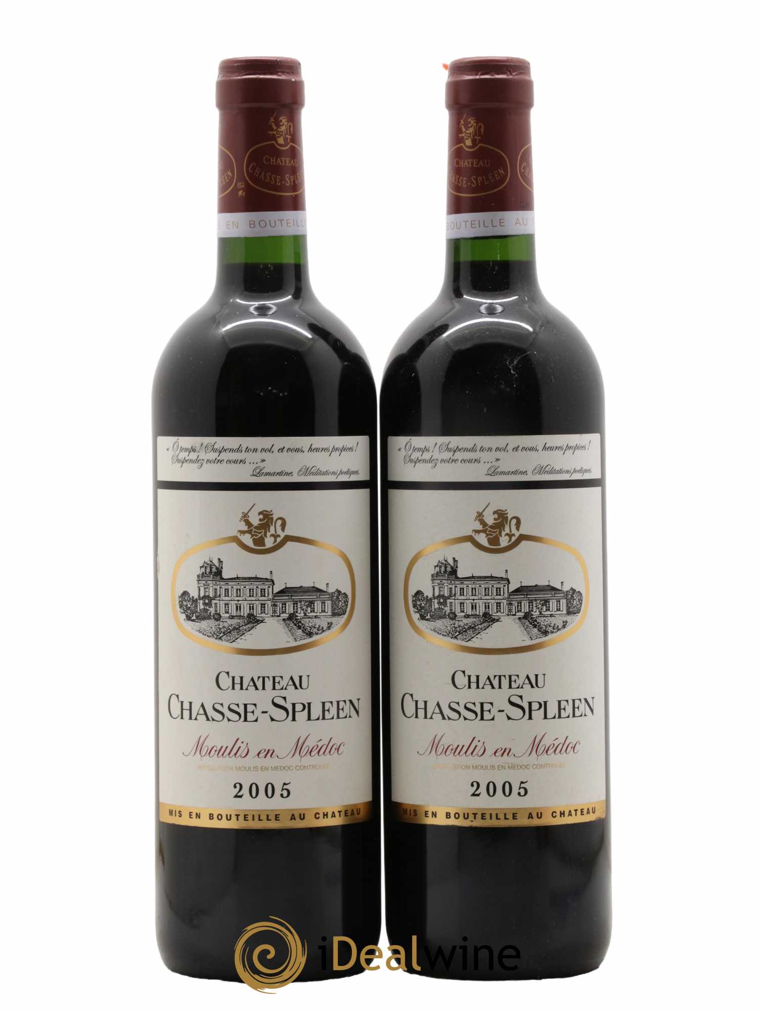 Château Chasse Spleen 2005 - Lot de 2 bouteilles - 0