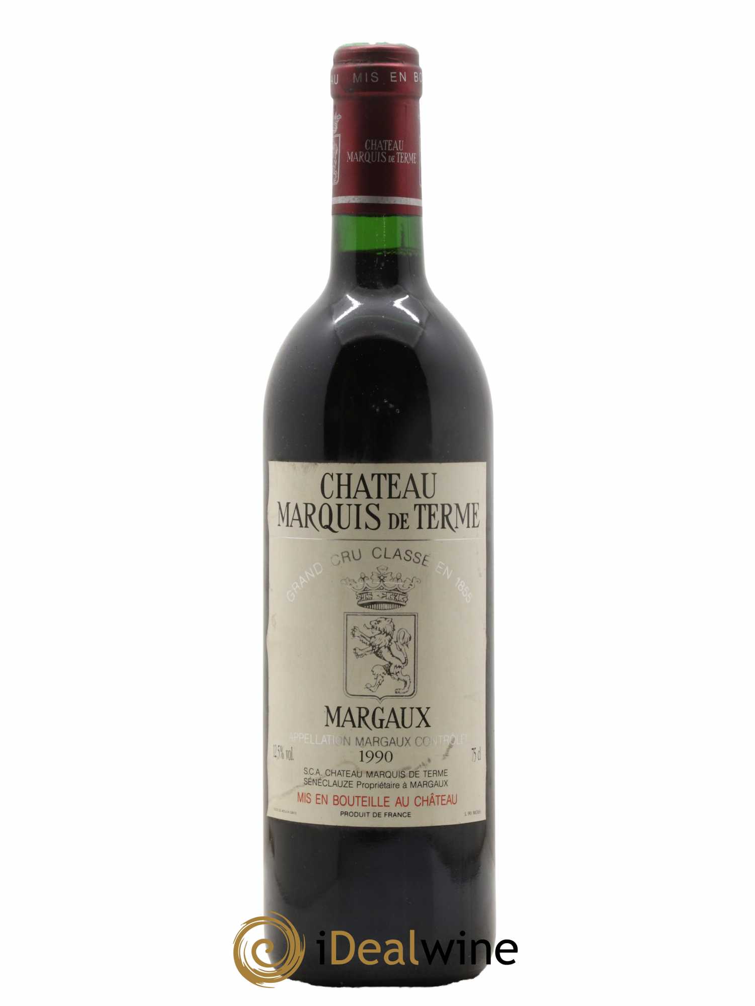 Château Marquis de Terme 4ème Grand Cru Classé 1990 - Lot de 1 bouteille - 0