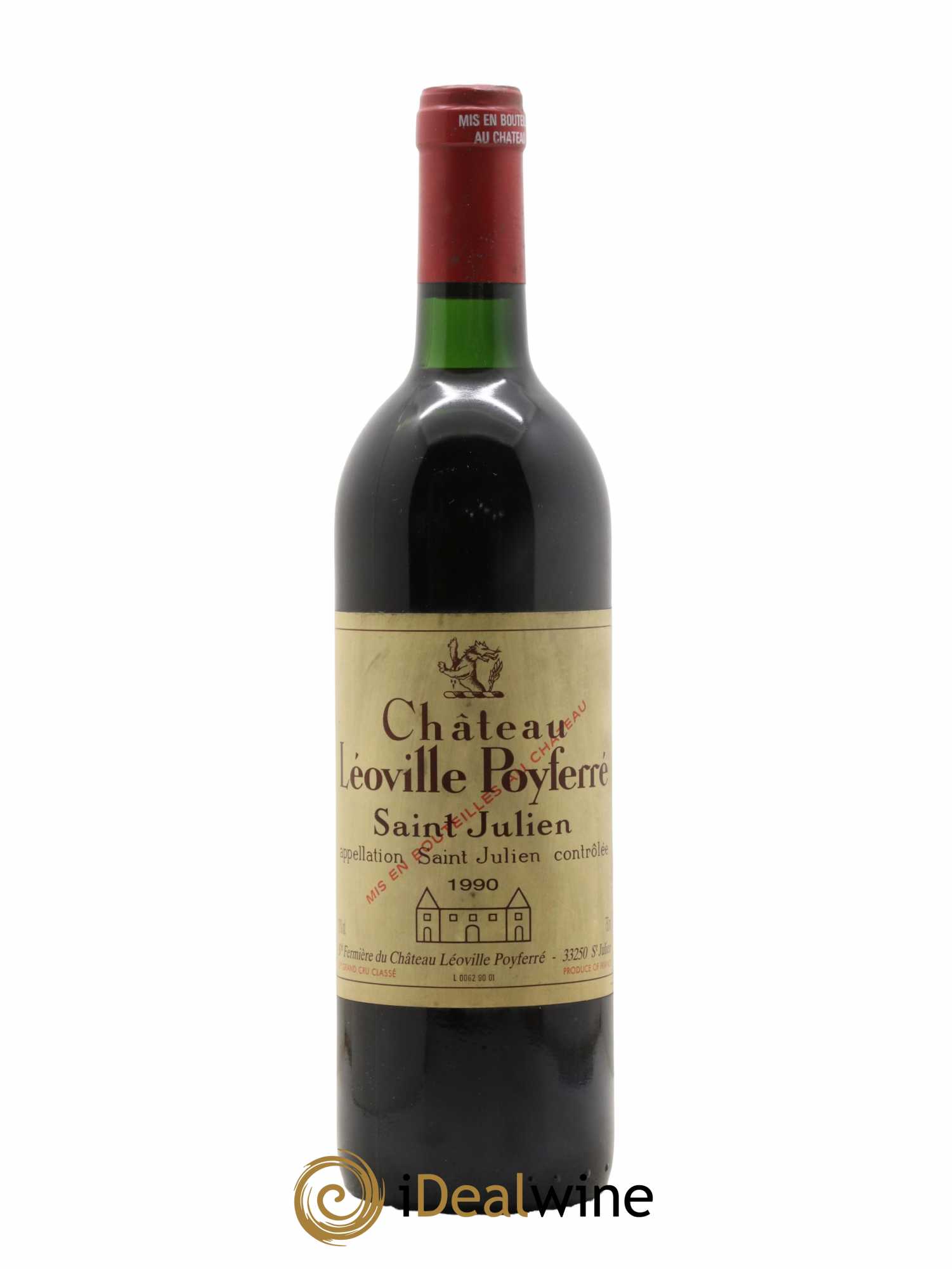 Château Léoville Poyferré 2ème Grand Cru Classé 1990 - Lot de 1 bouteille - 0
