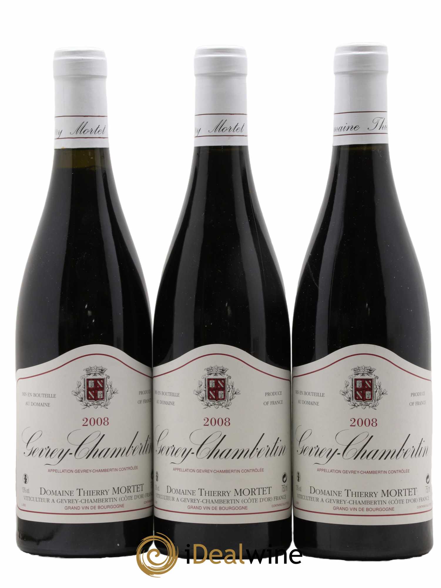 Gevrey-Chambertin Thierry Mortet (Domaine) 2008 - Lot de 3 bouteilles - 0