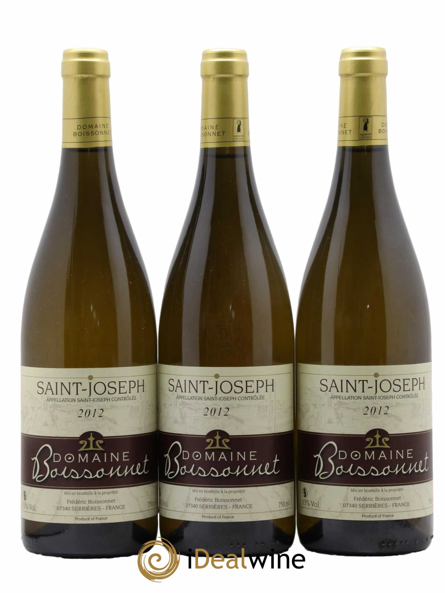 Saint-Joseph Boissonnet 2012 - Lot de 3 bouteilles - 0