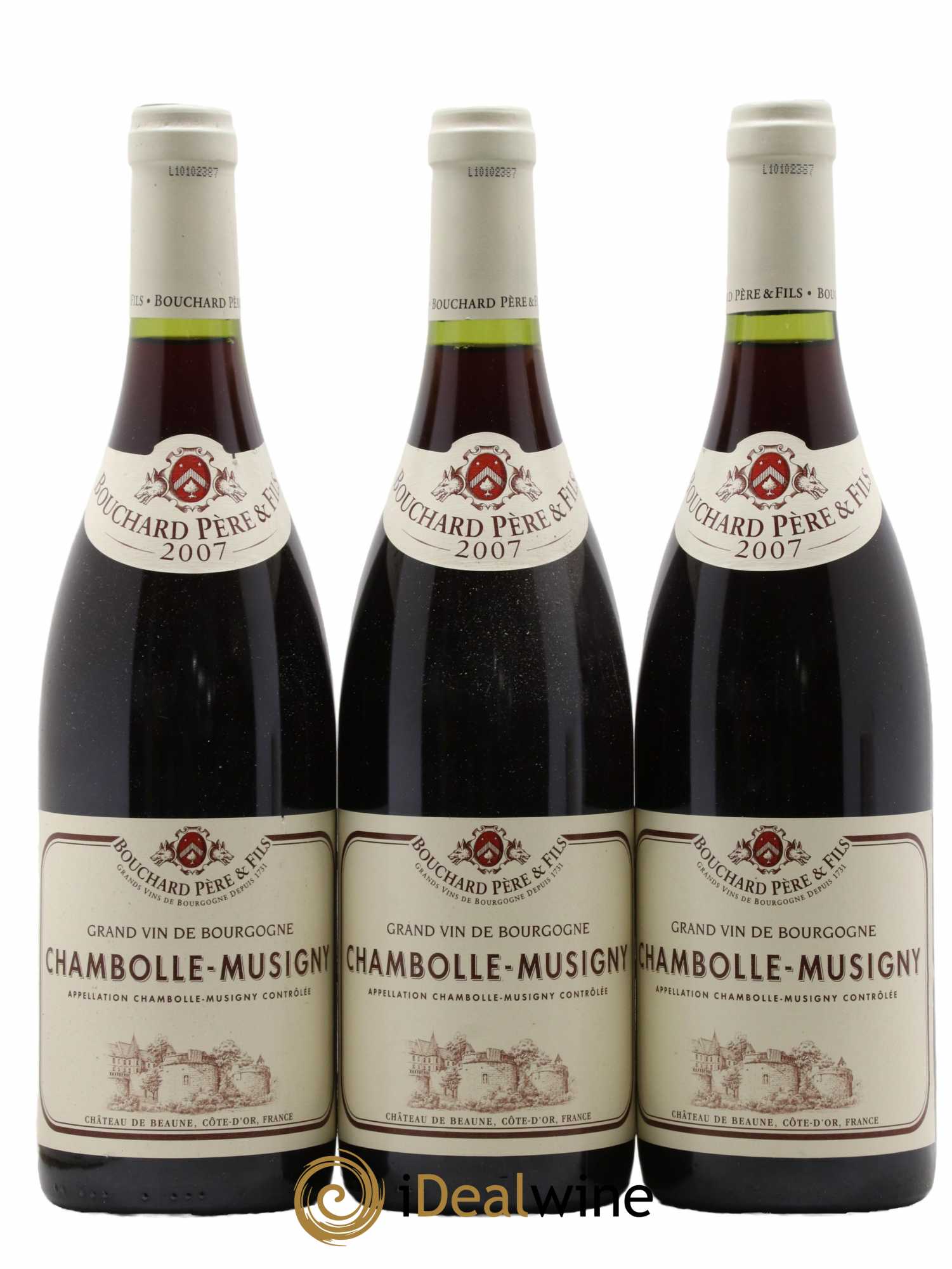 Chambolle-Musigny Bouchard Père & Fils 2007 - Lot de 3 bouteilles - 0