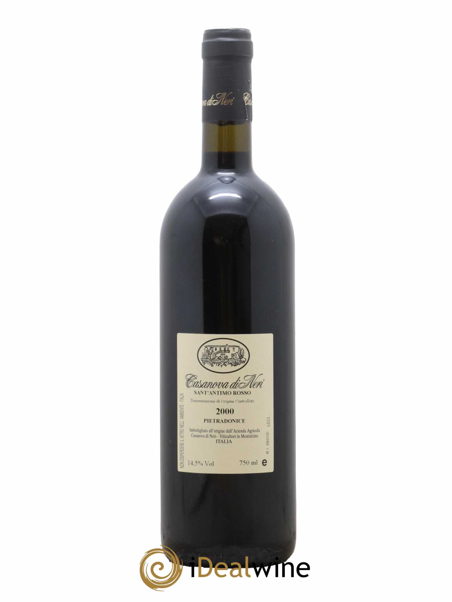 Italie Sant'Antimo Rosso Casanova Di Neri Pietradonice 2000 - Lot de 1 bouteille - 1