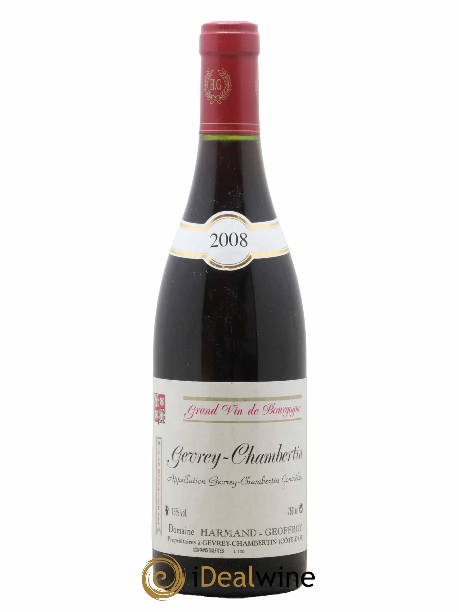 Gevrey-Chambertin Harmand-Geoffroy (Domaine) 2008 - Lot de 1 bouteille - 0