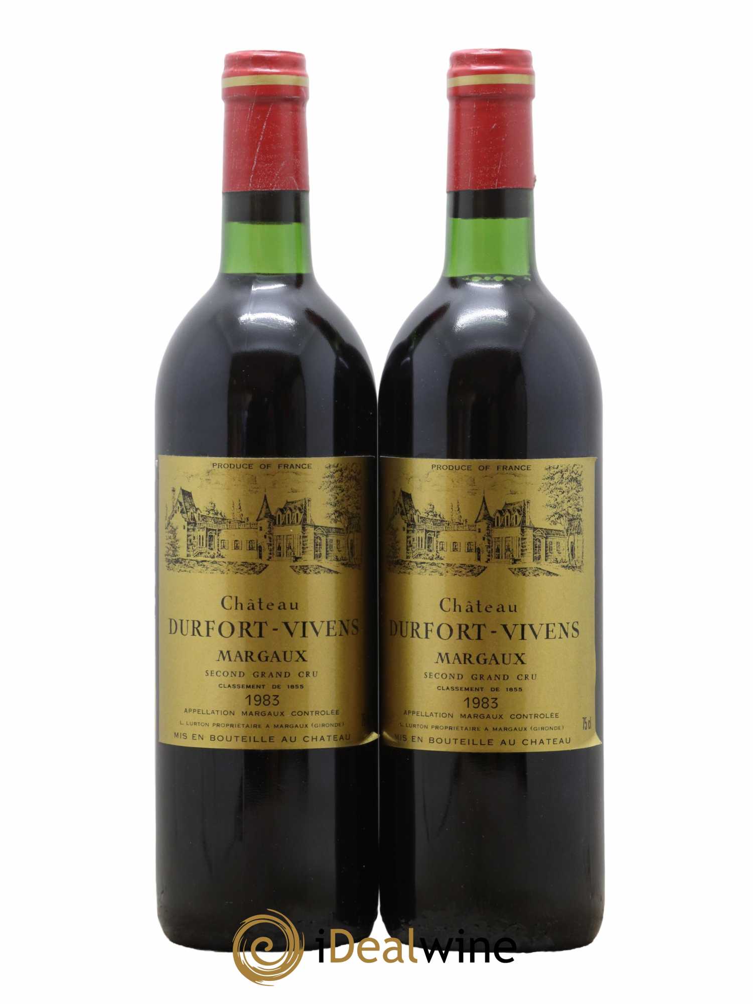 Château Durfort Vivens 2ème Grand Cru Classé 1983 - Lot de 2 bouteilles - 0