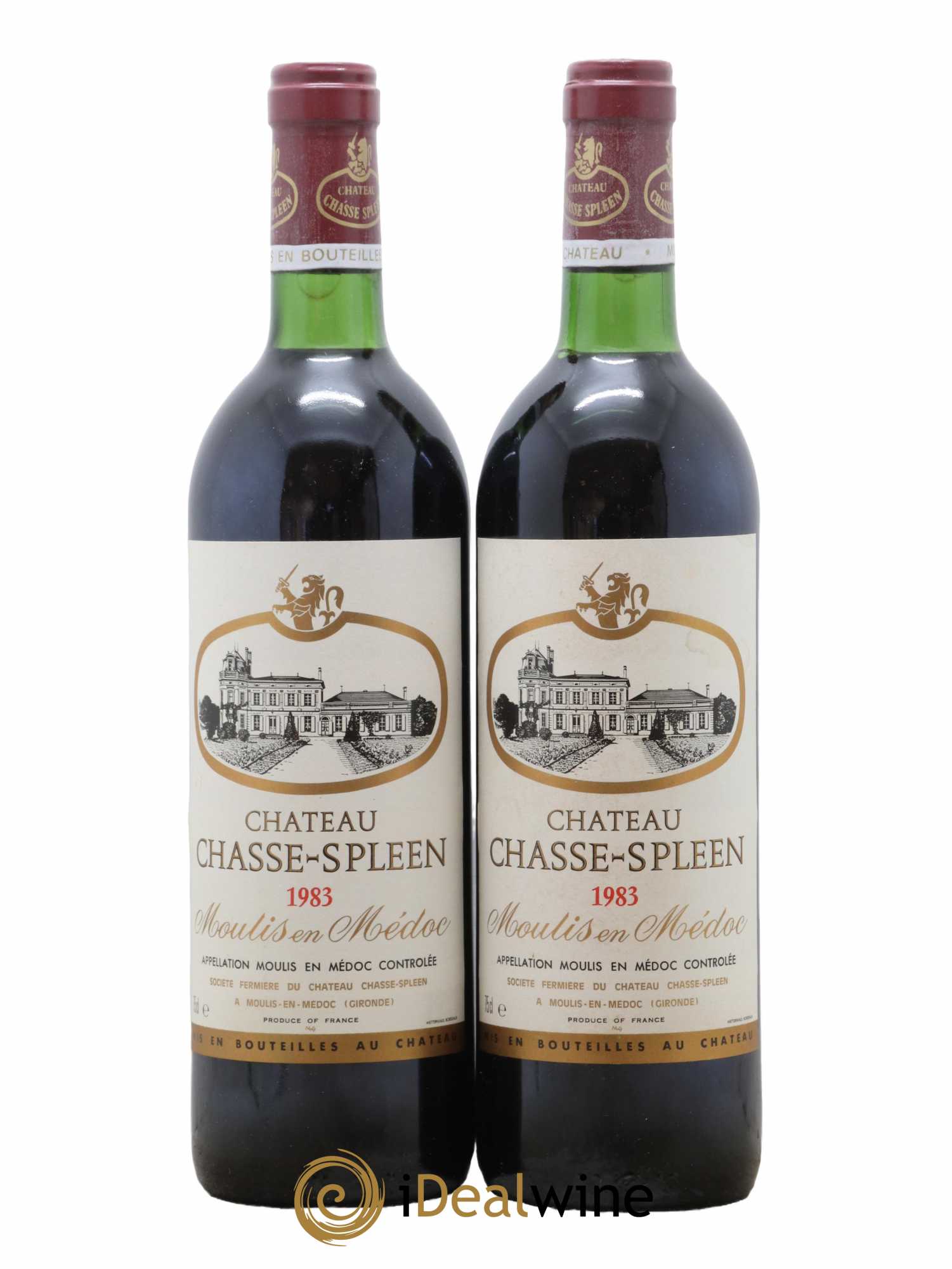 Château Chasse Spleen 1983 - Lot de 2 bouteilles - 0