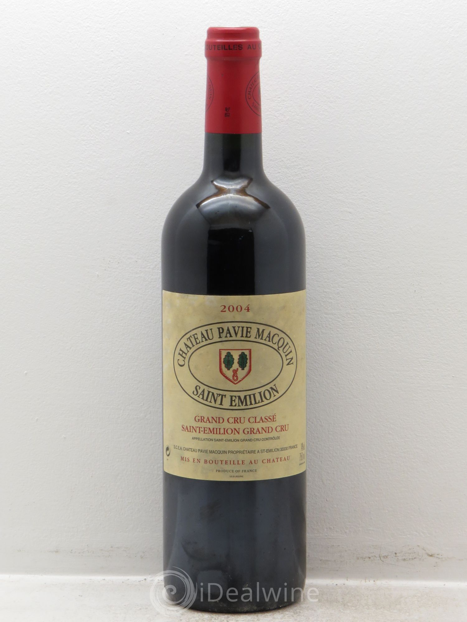 Château Pavie Macquin 1er Grand Cru Classé B 2004 - Lot de 1 bouteille - 0