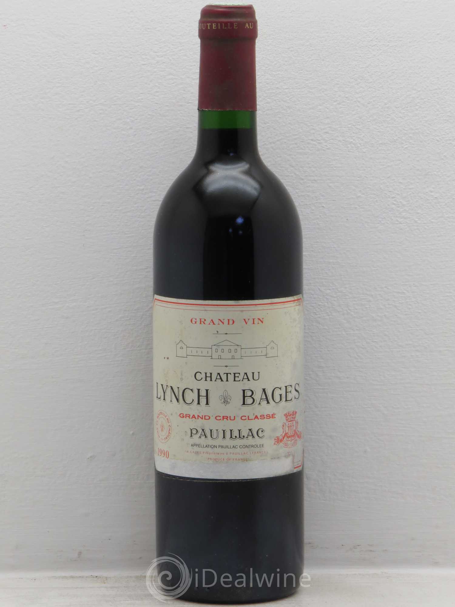 Château Lynch Bages 5ème Grand Cru Classé 1990 - Lot de 1 bouteille - 0