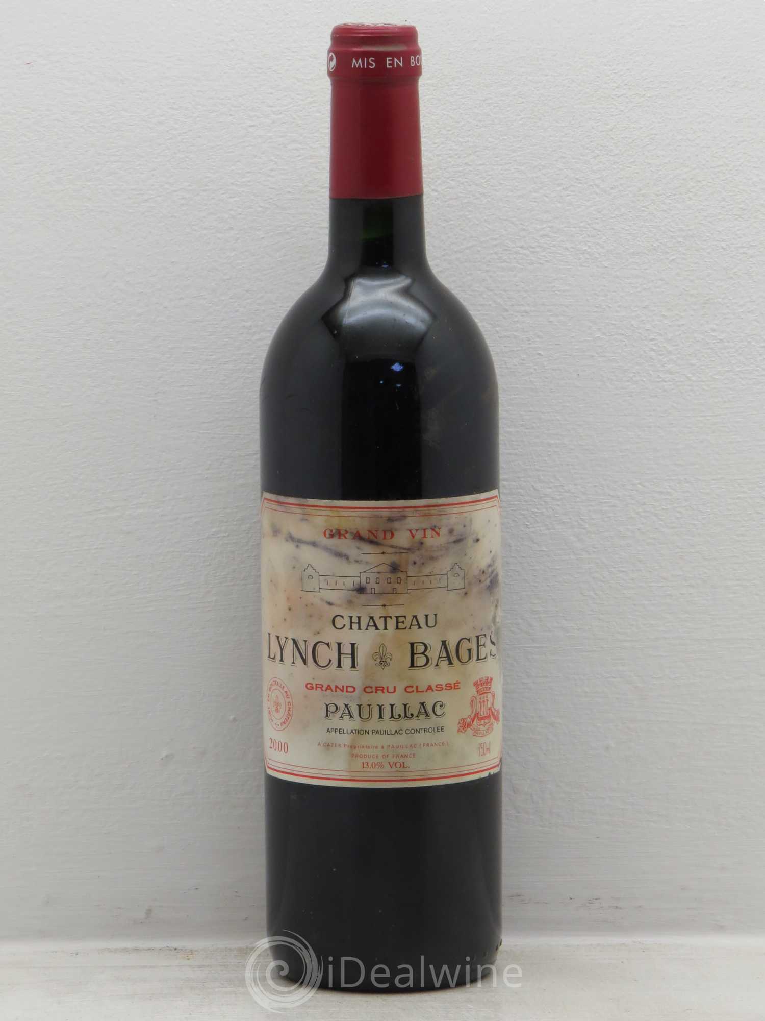 Château Lynch Bages 5ème Grand Cru Classé 2000 - Lot de 1 bouteille - 0