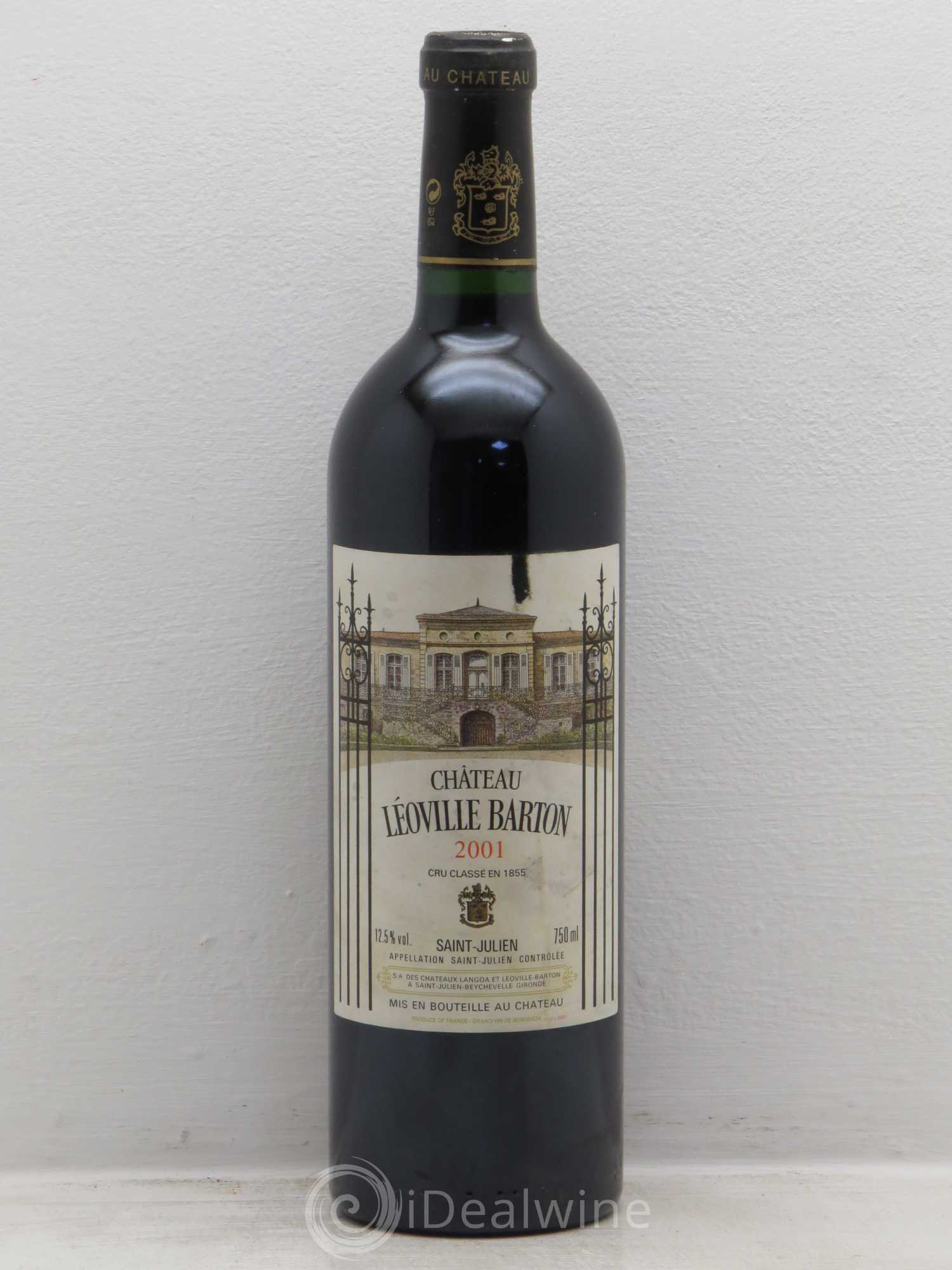 Château Léoville Barton 2ème Grand Cru Classé 2001 - Lot de 1 bouteille - 0