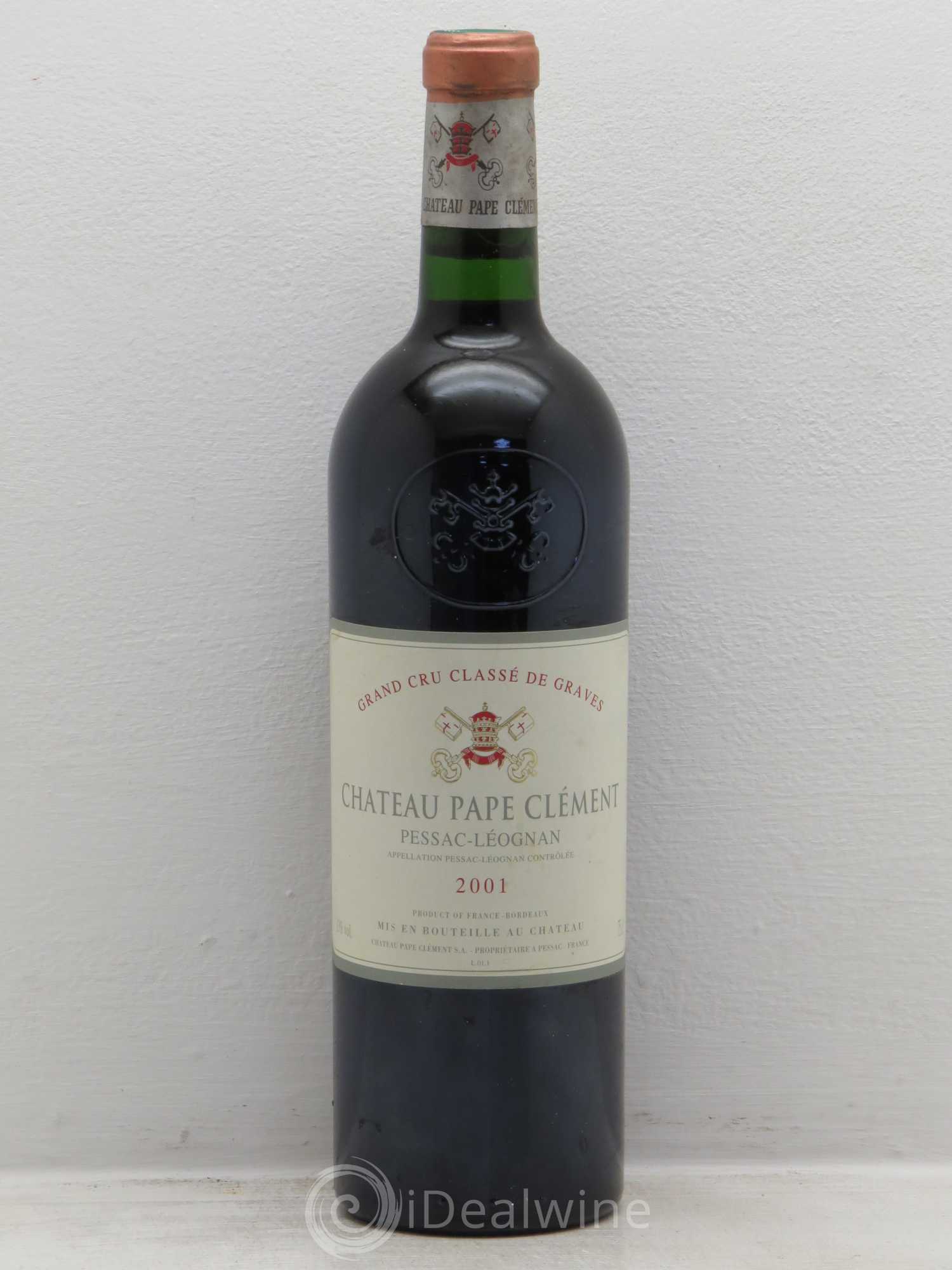 Château Pape Clément Cru Classé de Graves 2001 - Lot de 1 bouteille - 0