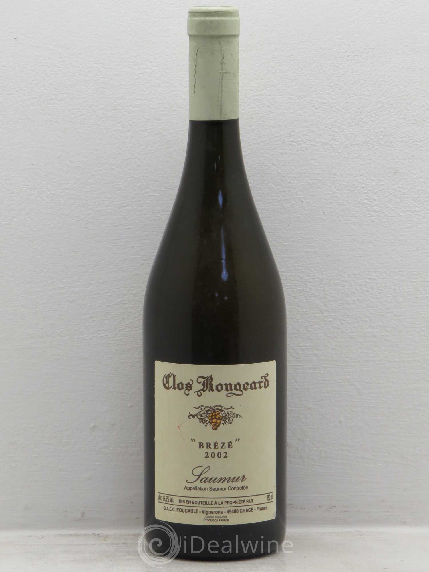 Saumur Brézé Clos Rougeard 2002 - Lot de 1 bouteille - 0