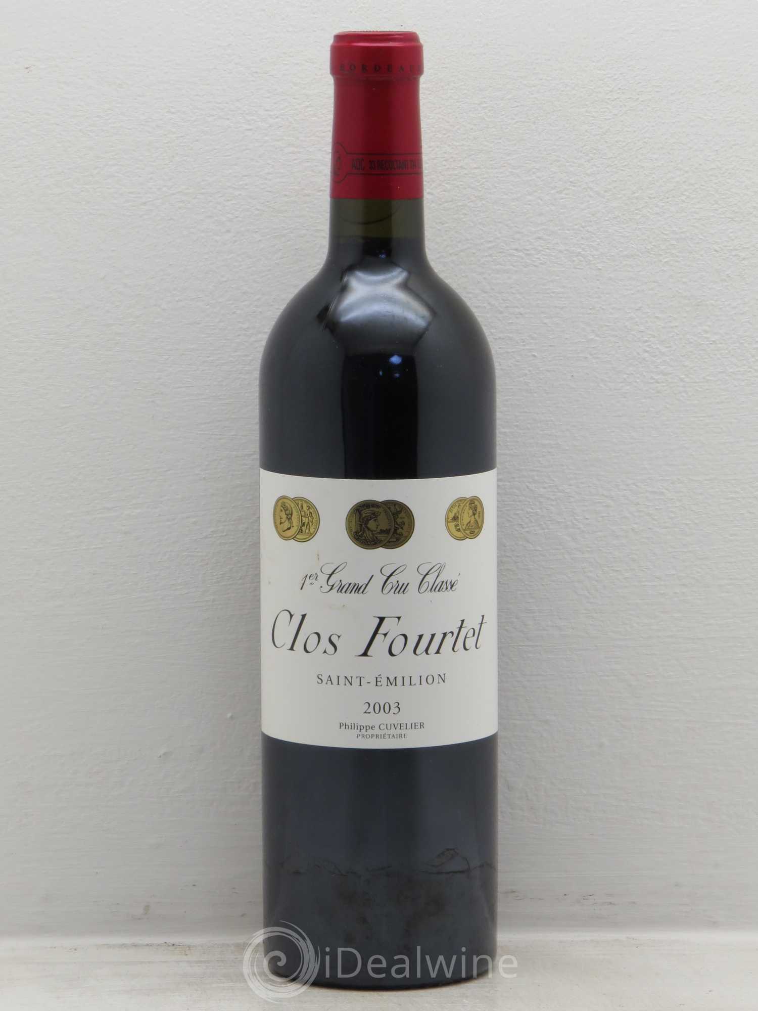 Clos Fourtet 1er Grand Cru Classé B 2003 - Lot de 1 bouteille - 0