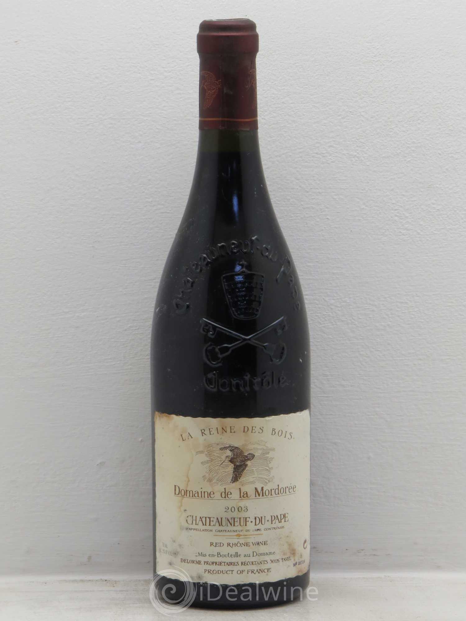 Châteauneuf-du-Pape Cuvée de la Reine des Bois La Mordorée (Domaine de) 2003 - Lot de 1 bouteille - 0