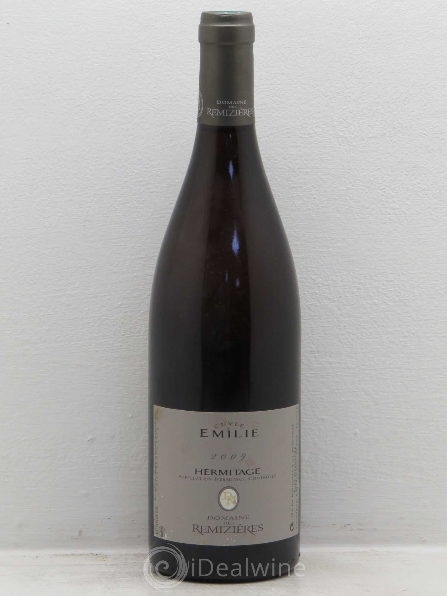 Hermitage Cuvée Emilie Rémizières (Domaine des) 2009 - Lot de 1 bouteille - 0
