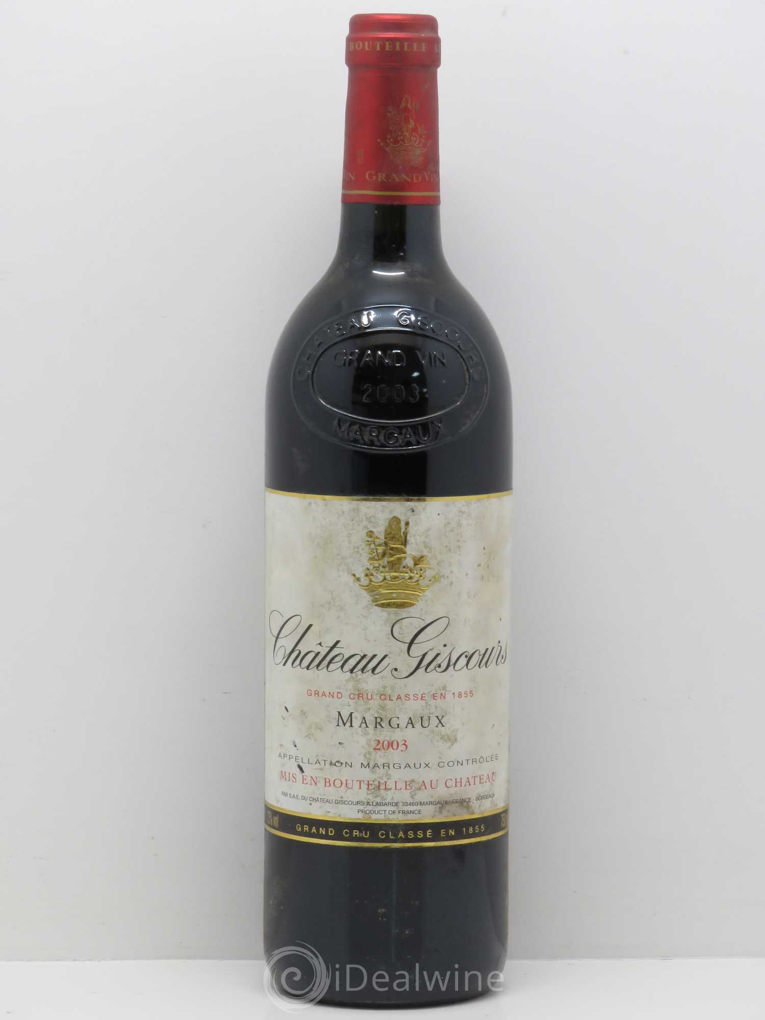 Château Giscours 3ème Grand Cru Classé 2003 - Lot de 1 bouteille - 0