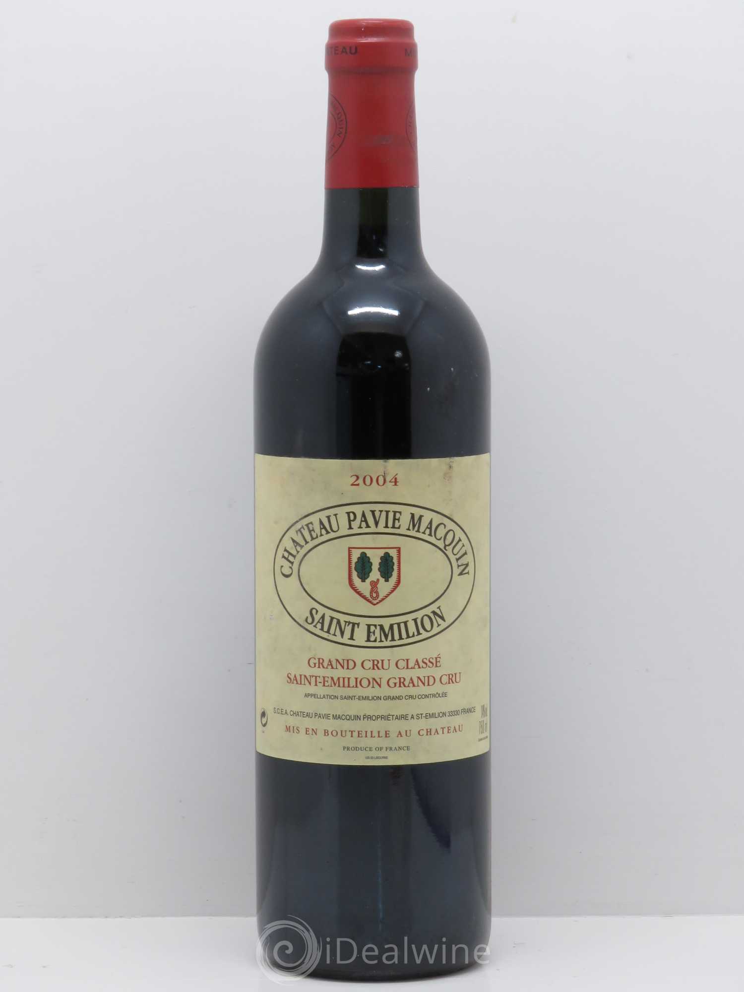 Château Pavie Macquin 1er Grand Cru Classé B 2004 - Lot de 1 bouteille - 0