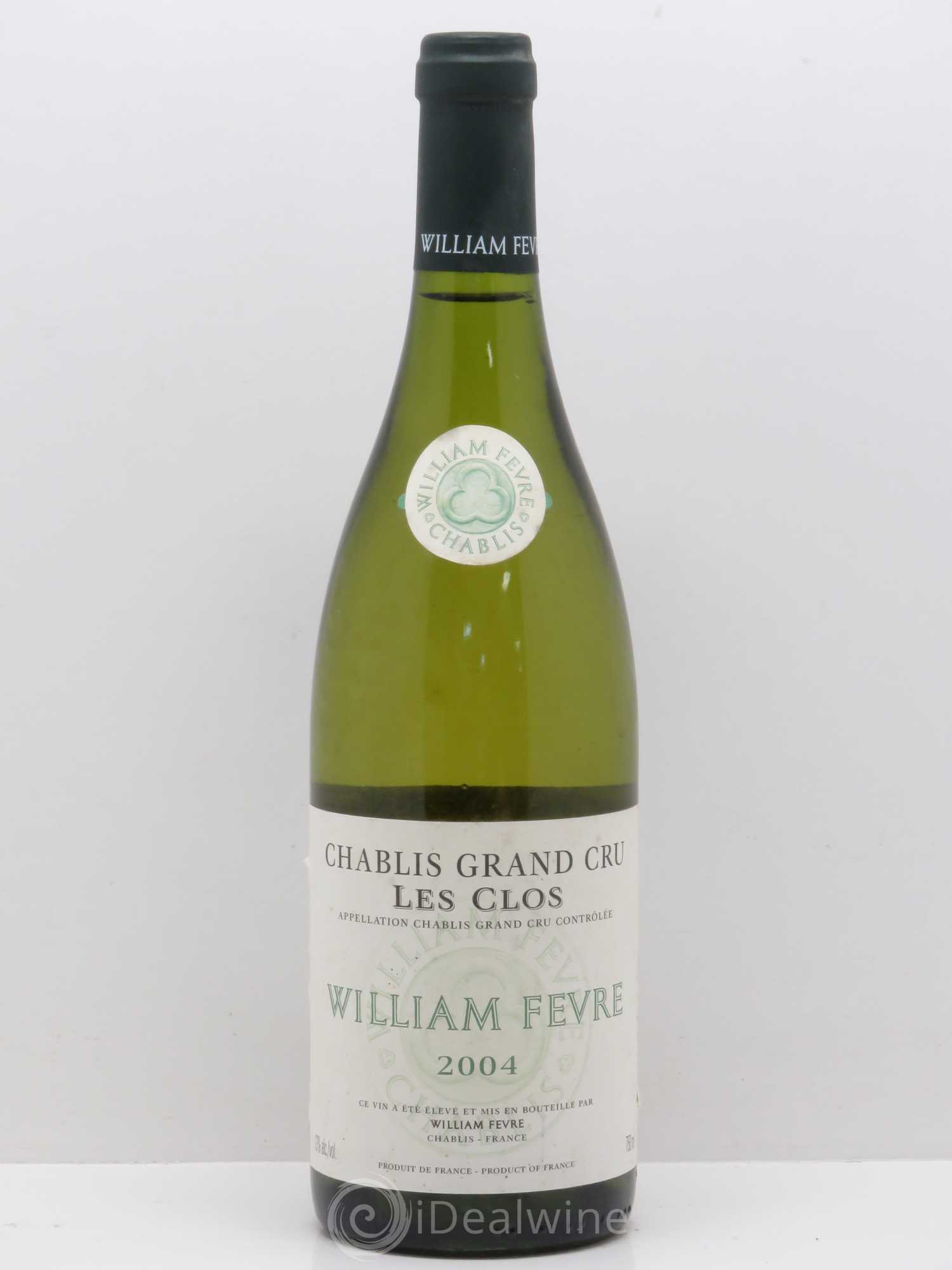Chablis Grand Cru Les Clos William Fèvre 2004 - Lot de 1 bouteille - 0