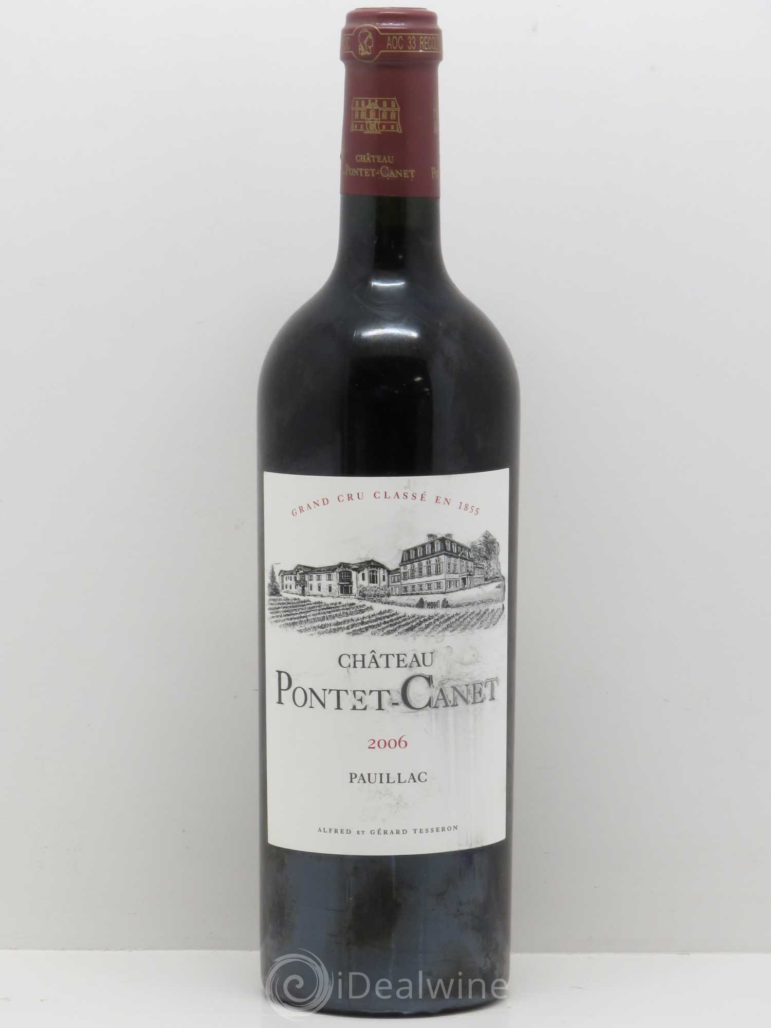 Château Pontet Canet 5ème Grand Cru Classé 2006 - Lot de 1 bouteille - 0