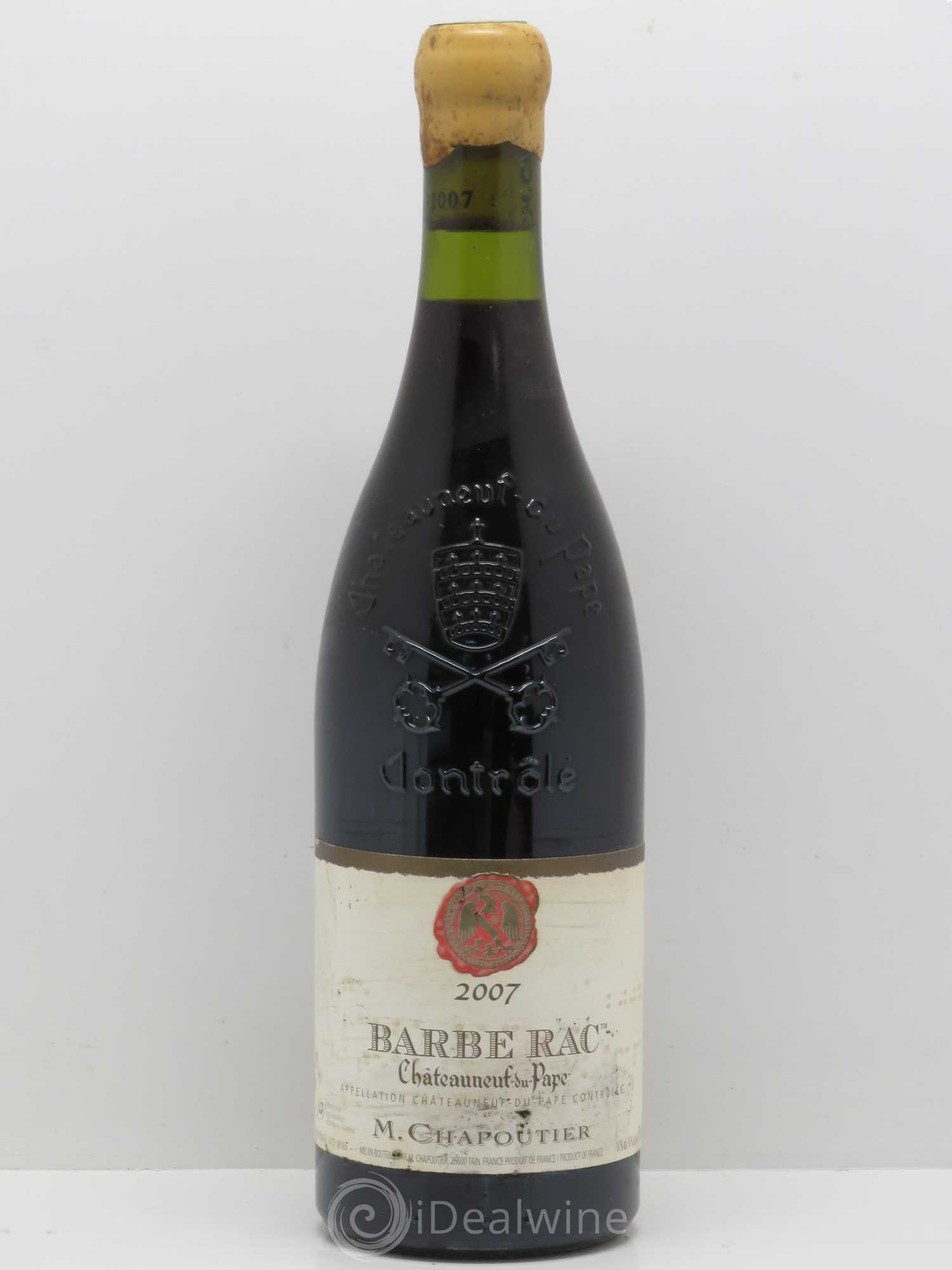 Châteauneuf-du-Pape Barbe Rac Chapoutier 2007 - Lot de 1 bouteille - 0