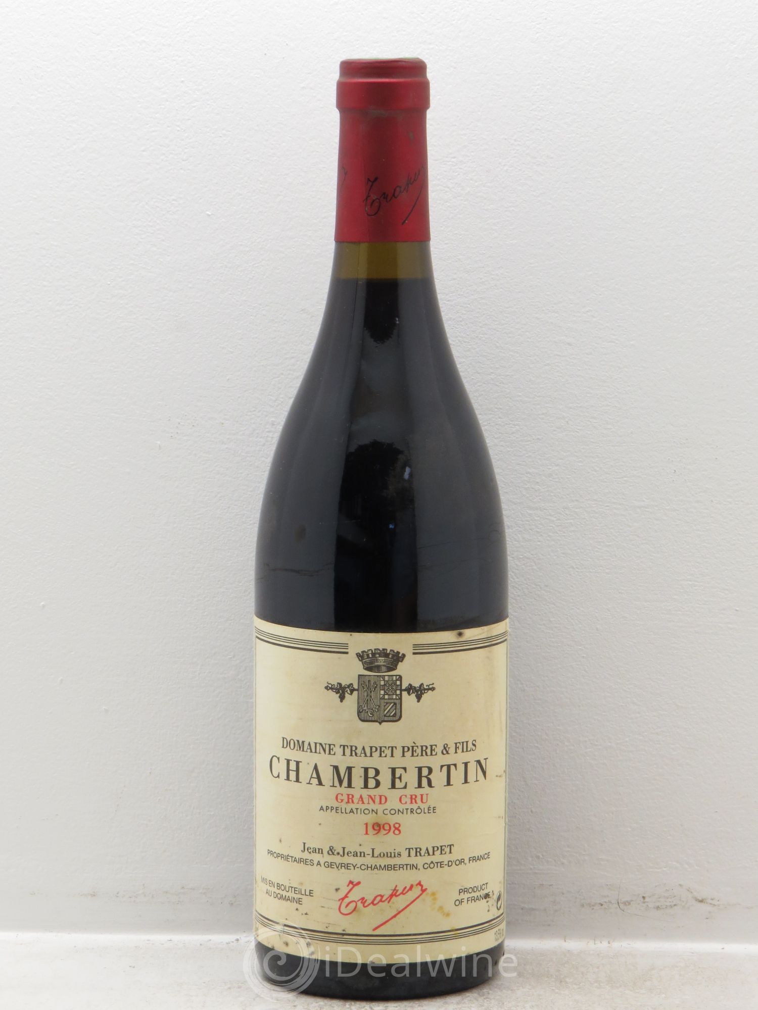 Chambertin Grand Cru Domaine Trapet 1998 - Lot de 1 bouteille - 0