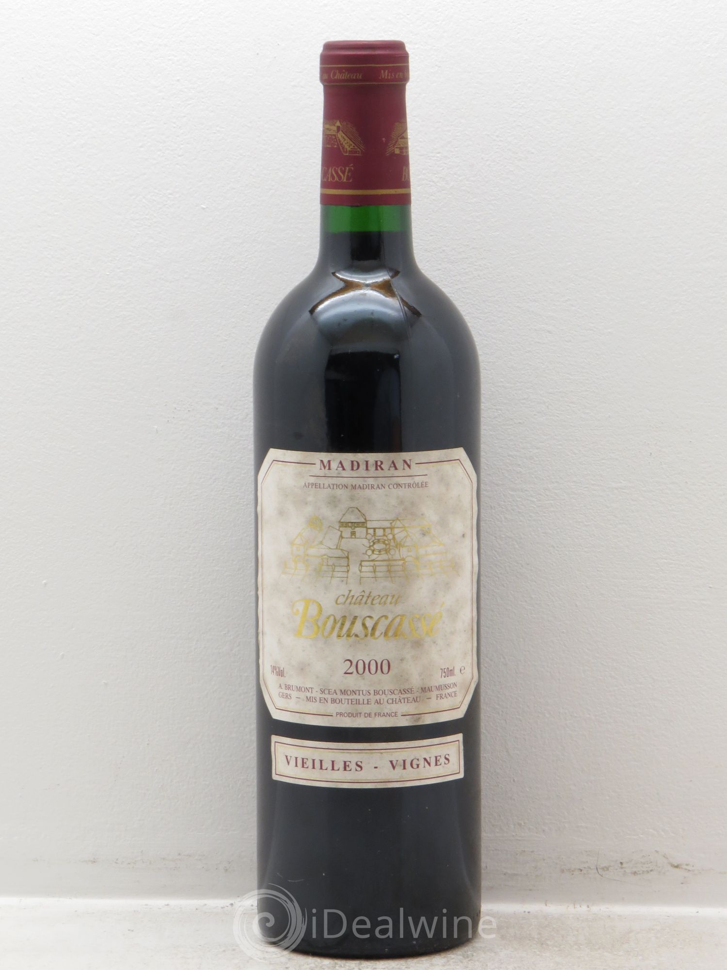 Madiran Vieilles Vignes Château Bouscassé - Alain Brumont 2000 - Lot de 1 bouteille - 0