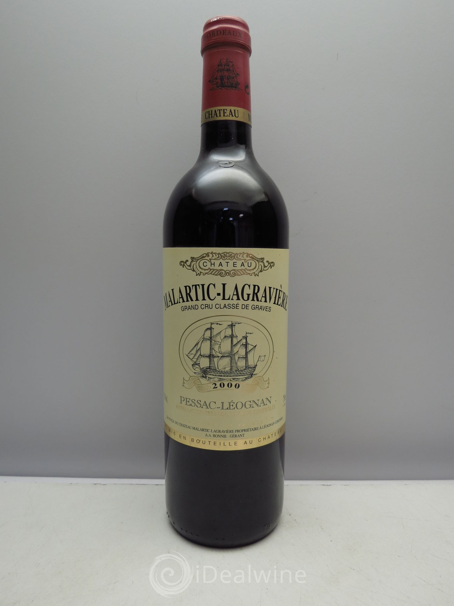 Château Malartic-Lagravière Cru Classé de Graves 2000 - Lot de 1 bouteille - 0