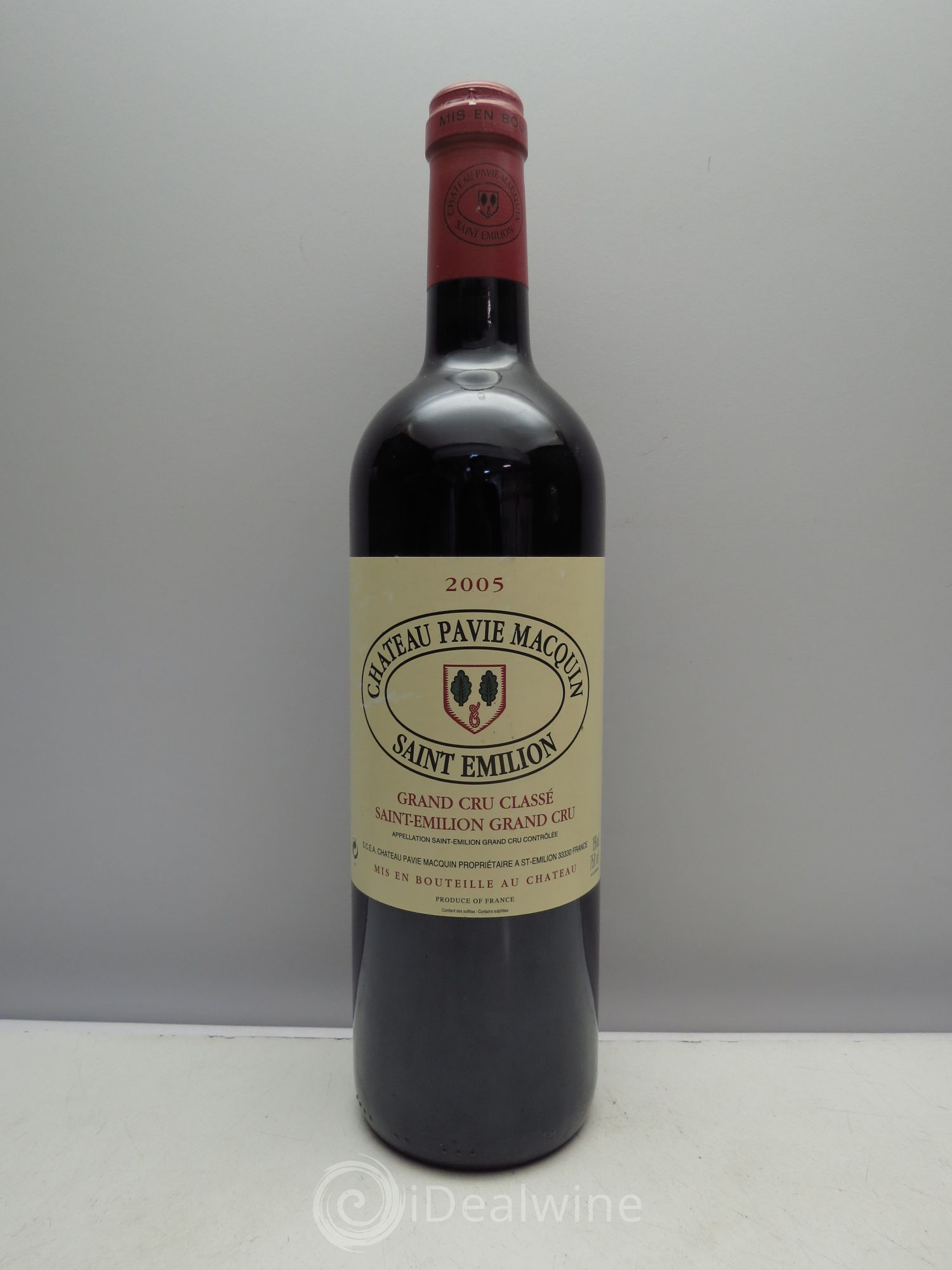 Château Pavie Macquin 1er Grand Cru Classé B 2005 - Lot de 1 bouteille - 0